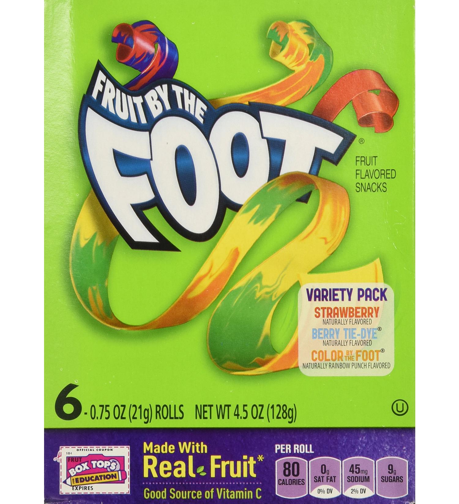 Fruit By the Foot Variety Pack - Strawberry/Berry Tie Dye - 6-Count Rolls (Pack of 2) - Buy Online on SooperMarket.com