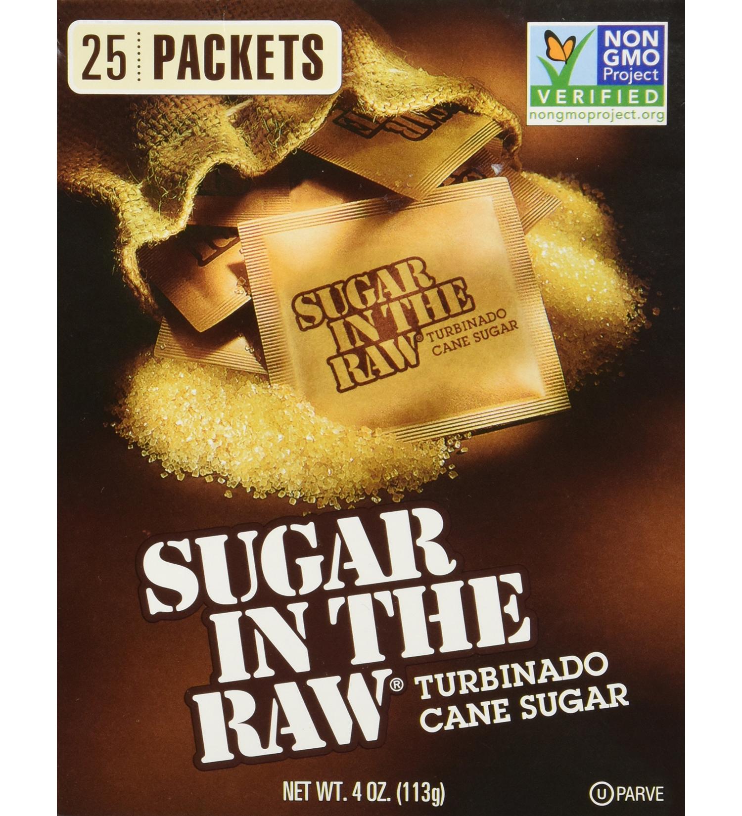 Sugar in the Raw Packets - 25 Count (Pack of 1) | Natural Cane Sugar Packet - Buy Online on SooperMarket.com