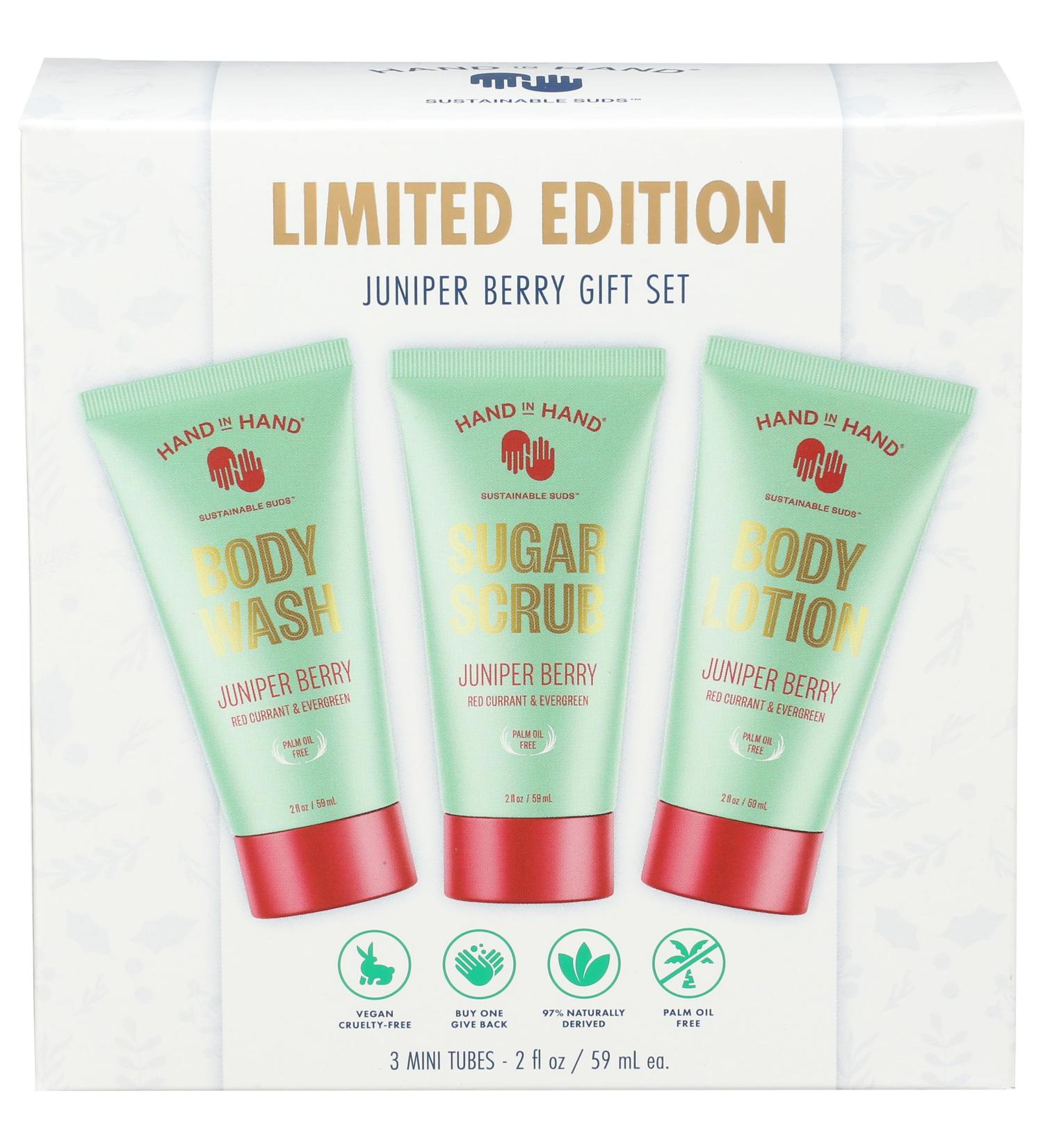 Shop HAND IN HAND Juniper Berry Gift Set - Luxurious Gift for Every Occasion | International Shipping Available - Buy Online on SooperMarket.com