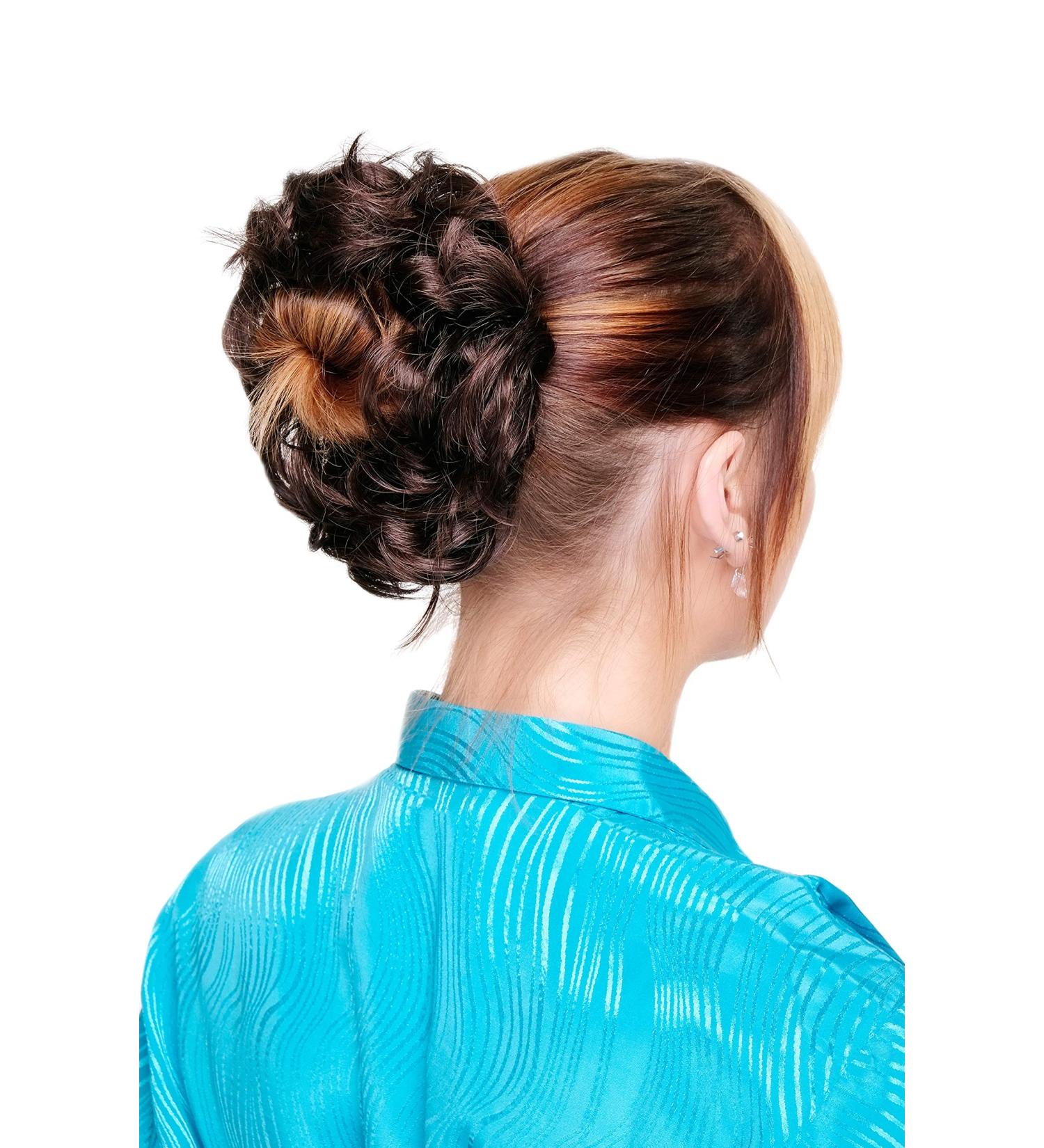 WIG ME UP Hairpiece - Synthetic Brown Mix Mahogany Chestnut Scrunchie Ponytail Hairband FQ-3122-4/33 - International Shipping Available - Buy Online on SooperMarket.com