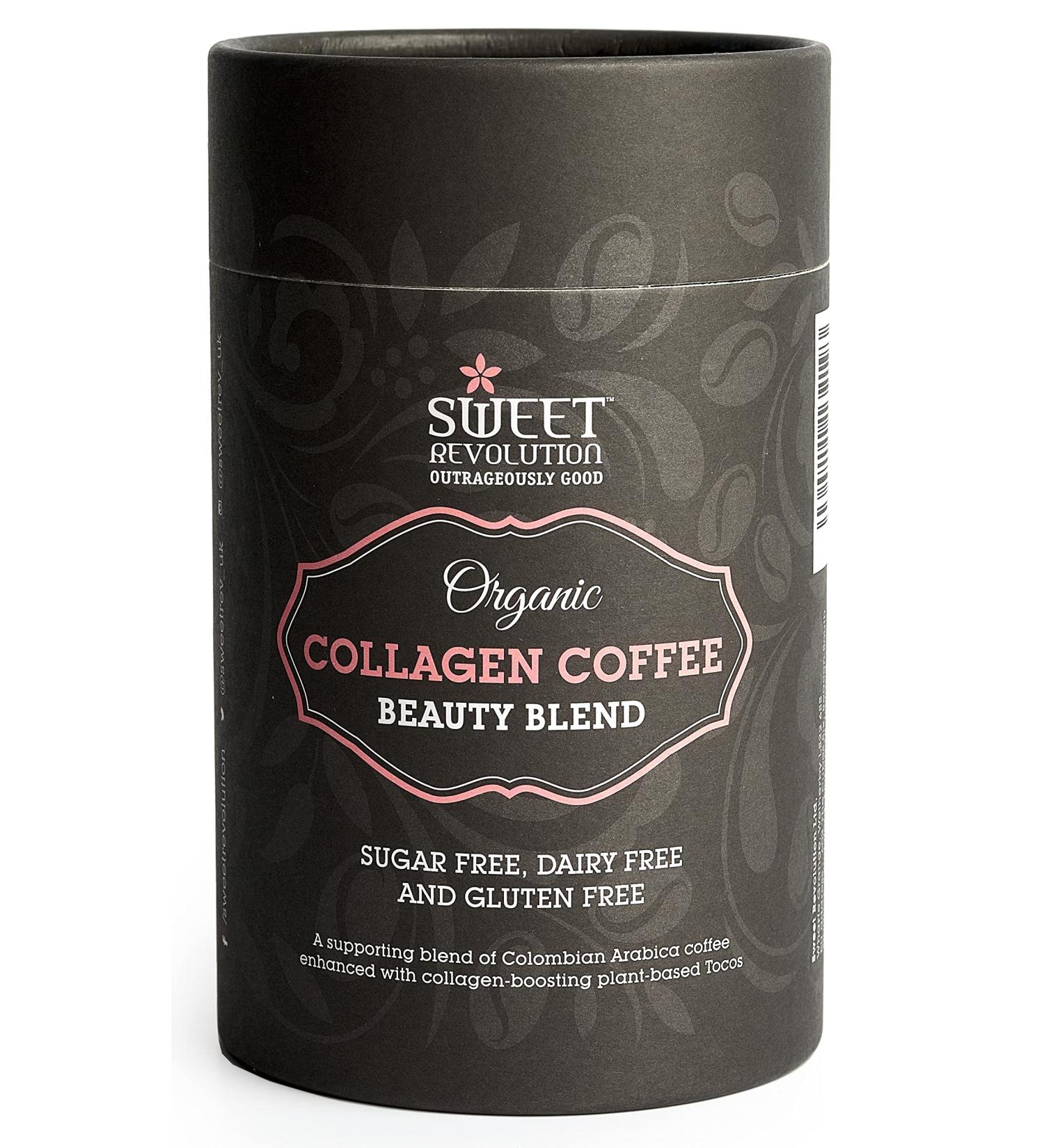 Sweet Revolution Organic Vegan Collagen Coffee with Tocos 100g - Plant-Based Beauty Booster - Buy Online on SooperMarket.com