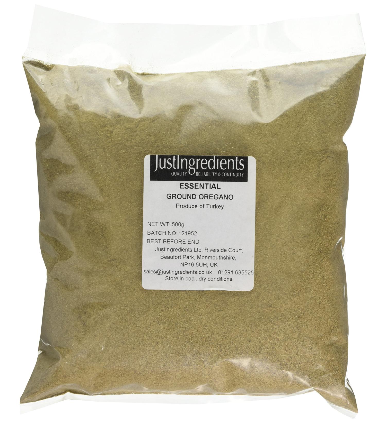 JustIngredients Essentials Oregano Ground 500 g - Buy Online on SooperMarket.com