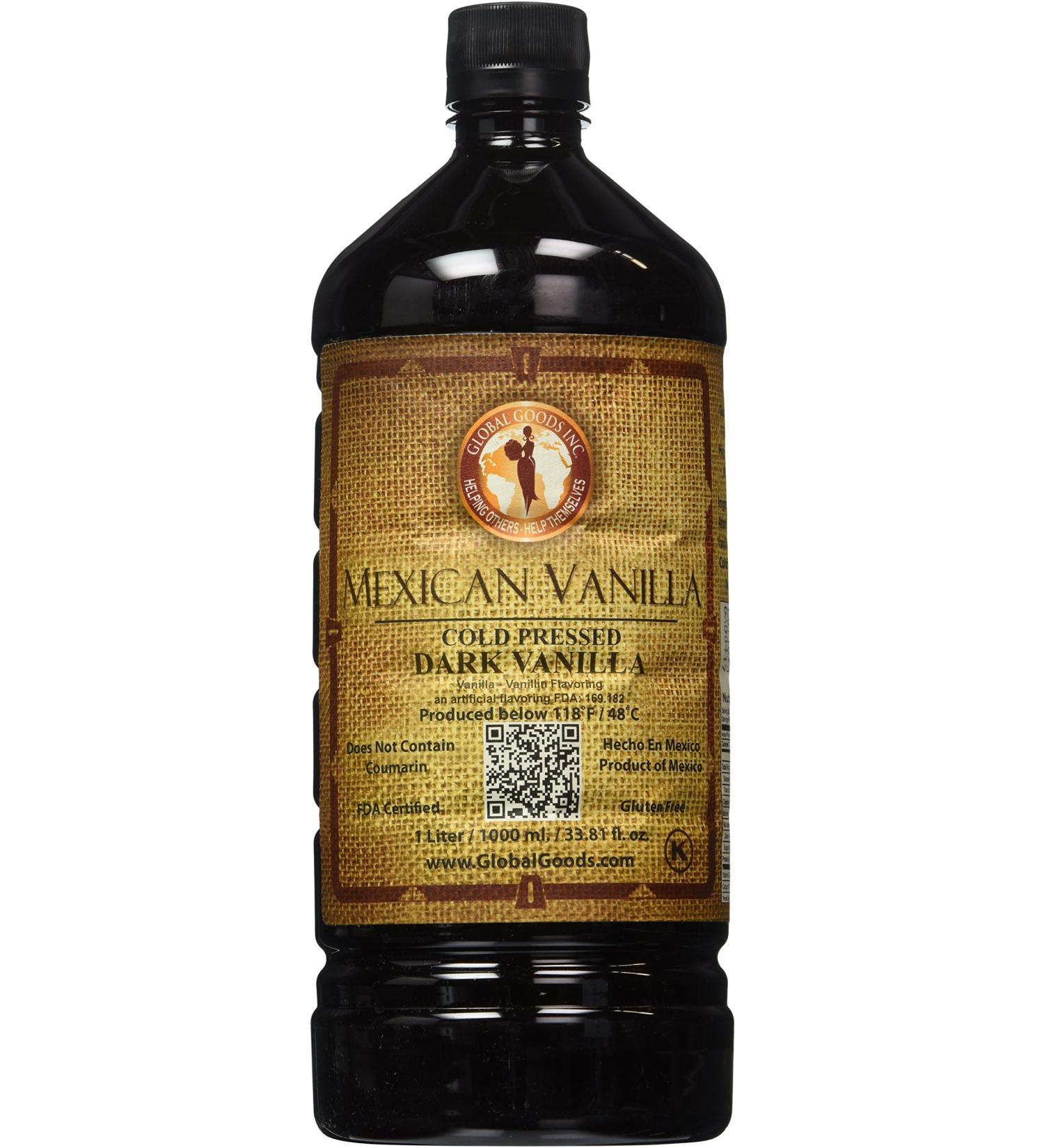 Premium Mexican Dark Vanilla - 1 Liter | Rich and Authentic Flavor - Buy Online on SooperMarket.com