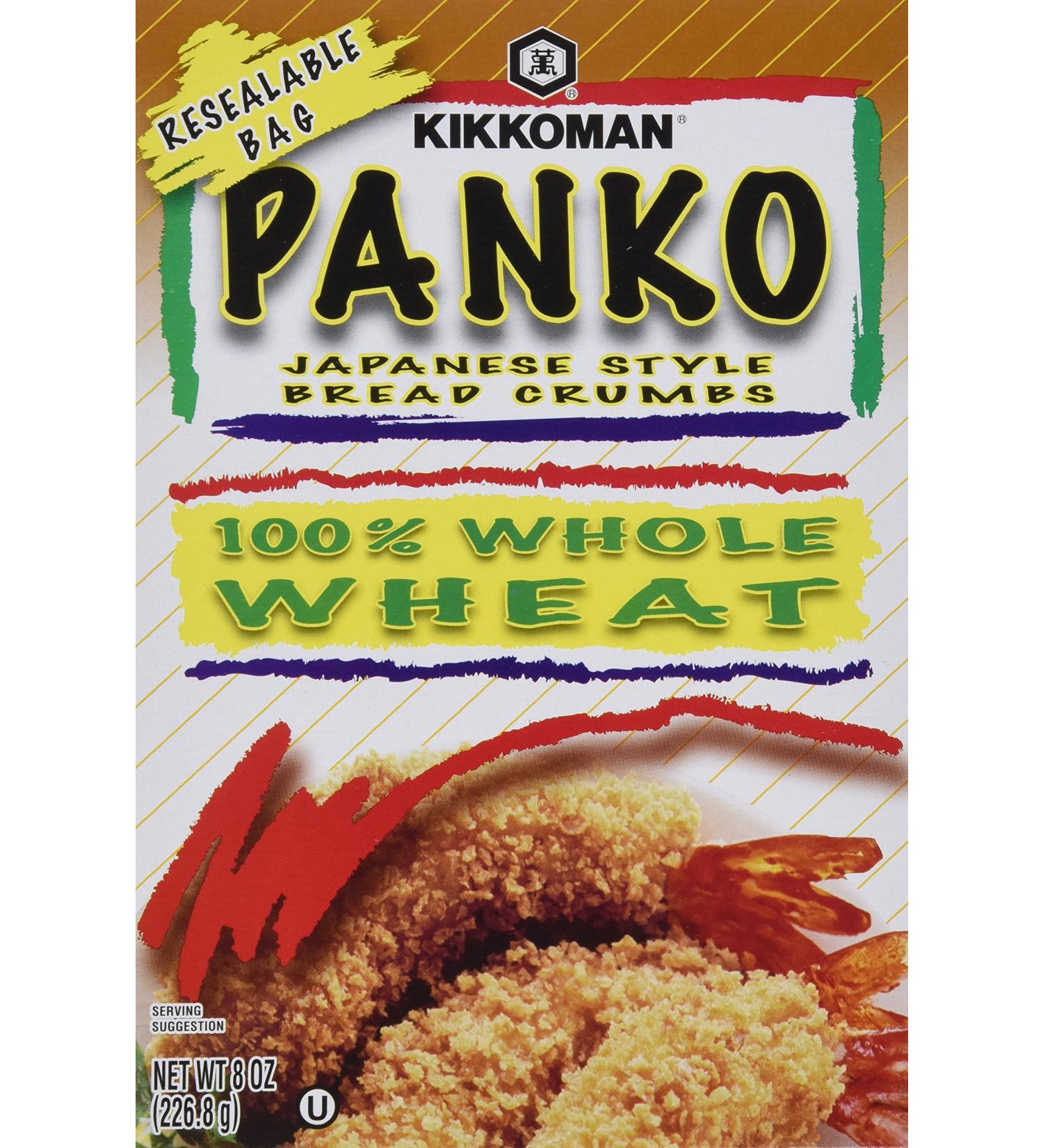 Kikkoman Whole Wheat Panko Bread Crumbs - Pack of 4 | Japanese Style Crispy Coating - Buy Online on SooperMarket.com