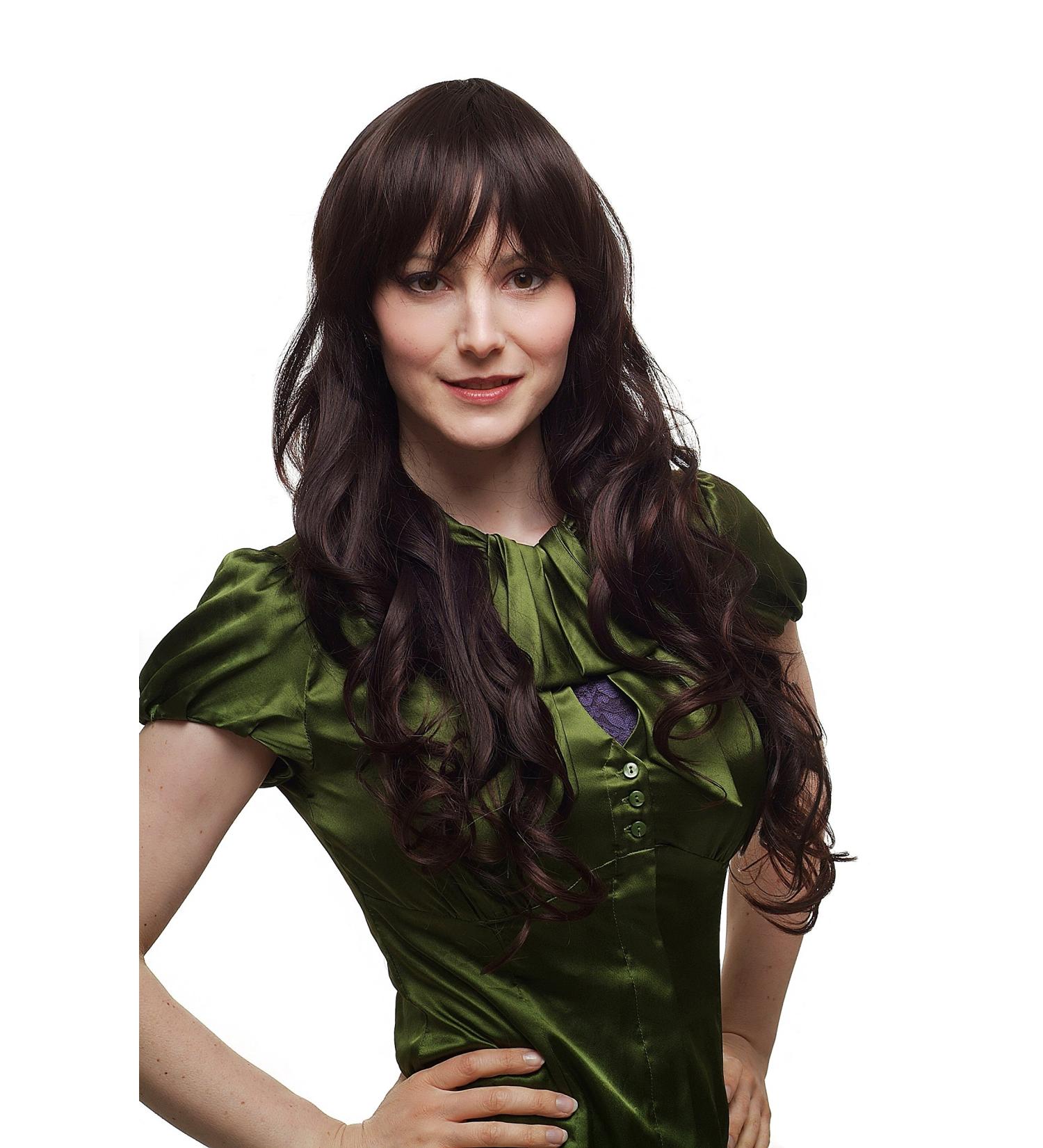 WIG ME UP 3432-2T33 | Very Long Dark Brown Mix Curly Wig with Parting - International Shipping Available - Buy Online on SooperMarket.com