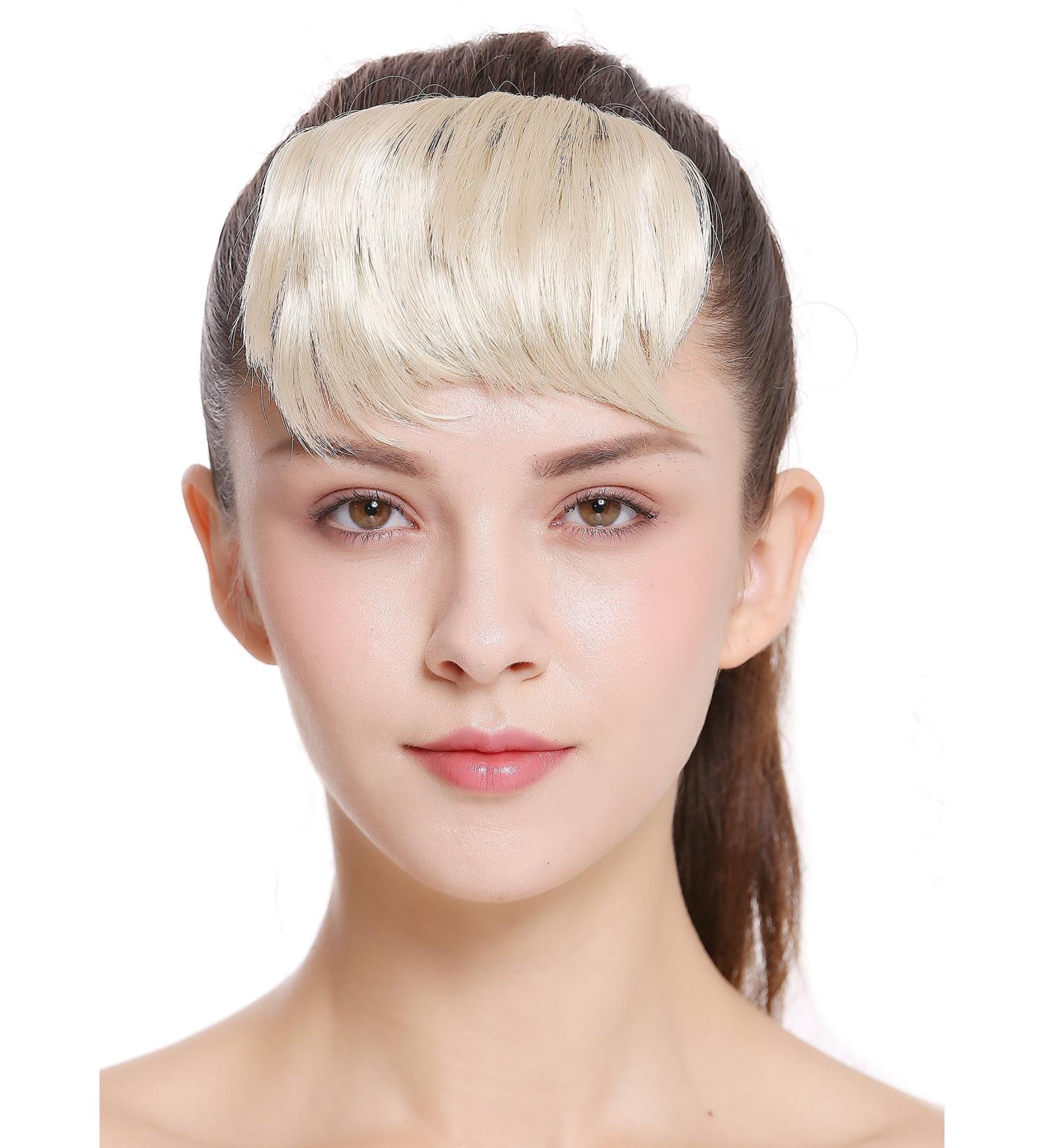 WIG ME UP TYP-760-88 Clip-In Short Straight Curved Micro Bangs - Light Blonde Hairpiece - Buy Online on SooperMarket.com