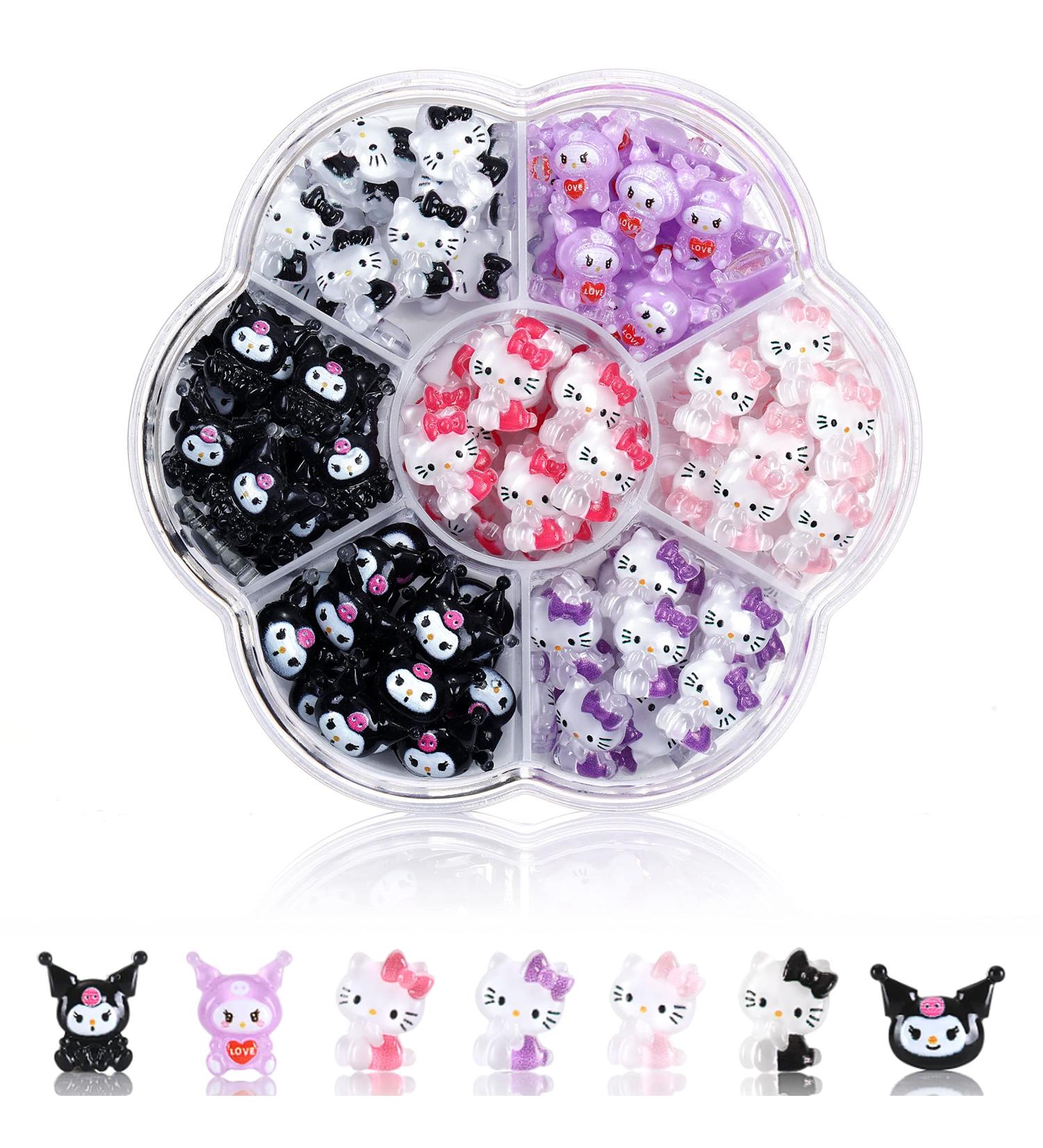 77 PCS TemBelle Kawaii 3D Nail Charms - Flatback Resin Charms for Nail Art Decorations - Buy Online on SooperMarket.com