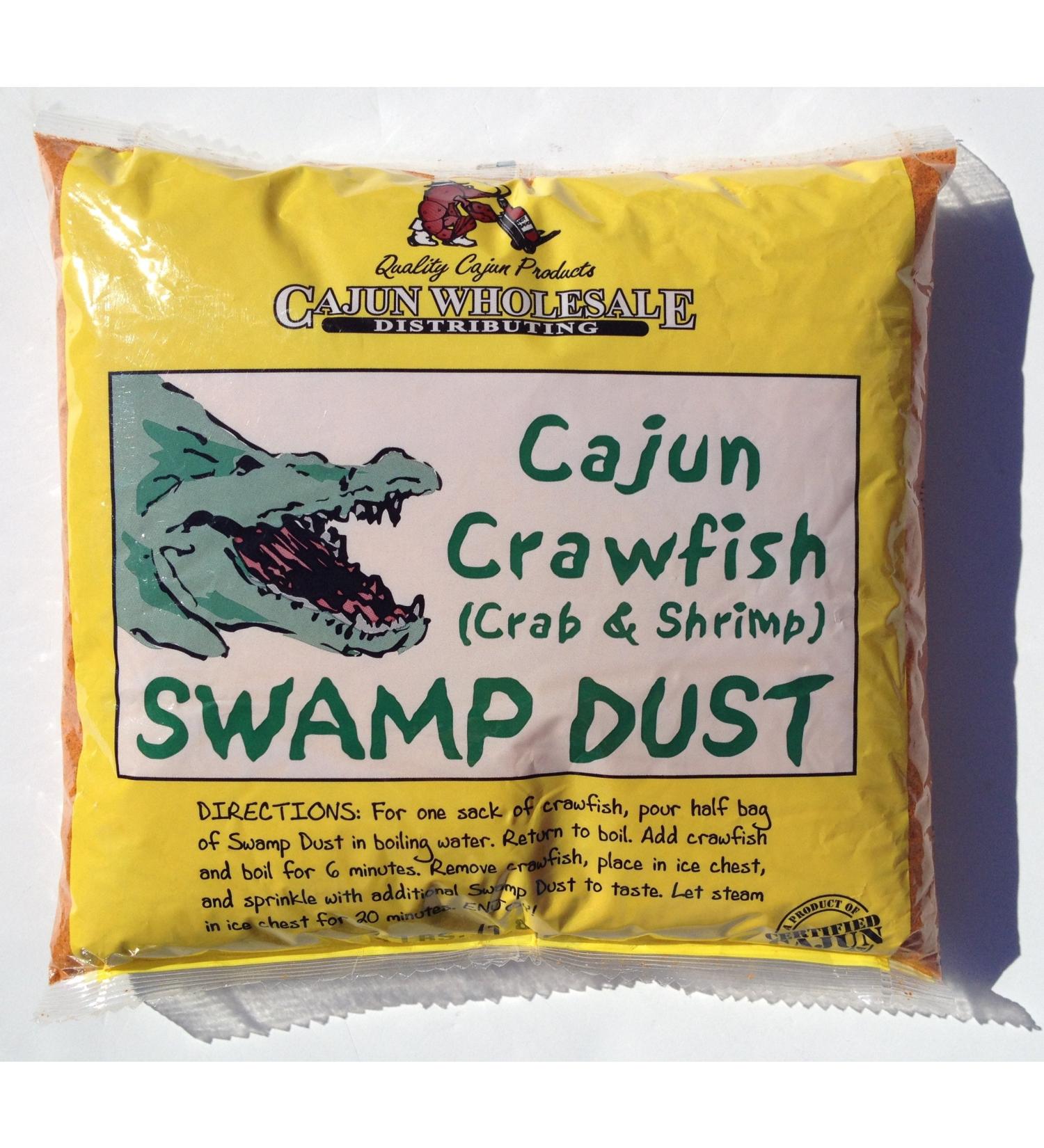 Cajun Crawfish (Crab & Shrimp) Swamp Dust 4LB 4 Pound (Pack of 1)