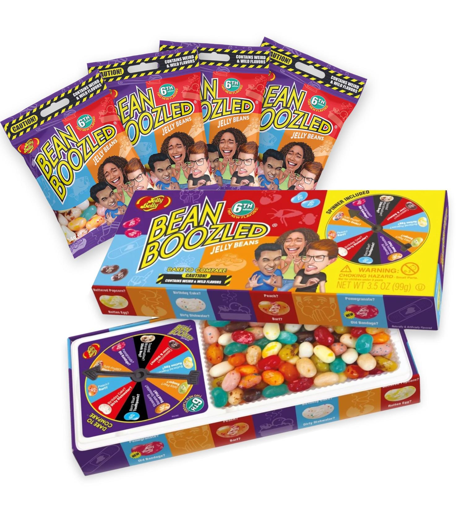 Jelly Belly Beans BoozLed Frolle - 6th Gen Set (100g + 4x54g) | Nasty Taste Duels - Perfect for Parties & Game Nights - Buy Online on SooperMarket.com