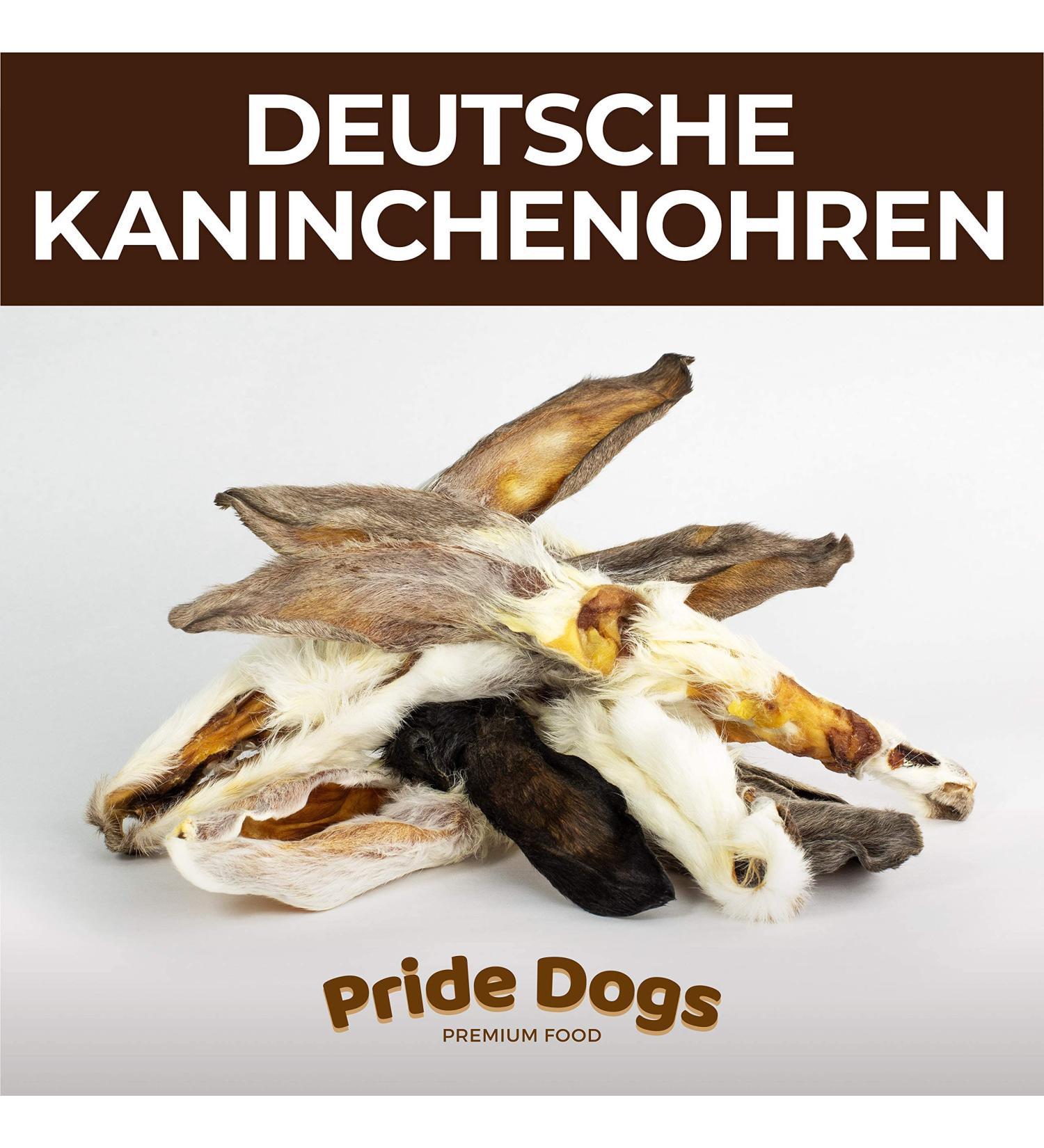 Premium Rabbit Ears Chew Snack for Dogs - 500g | 100% German Quality | Odorless Bag | PrideDogs - Buy Online on SooperMarket.com