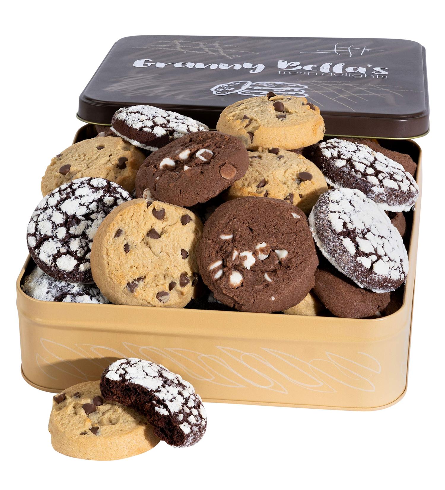 Granny Bella Chocolate Chip Cookie Gift Basket for Father's Day | Homemade Fresh Bakery Cookies for Dad, Husband, Grandpa | Prime Gift Ideas From Daughter, Son, Wife, Kids | Fast Delivery - Buy Online on SooperMarket.com