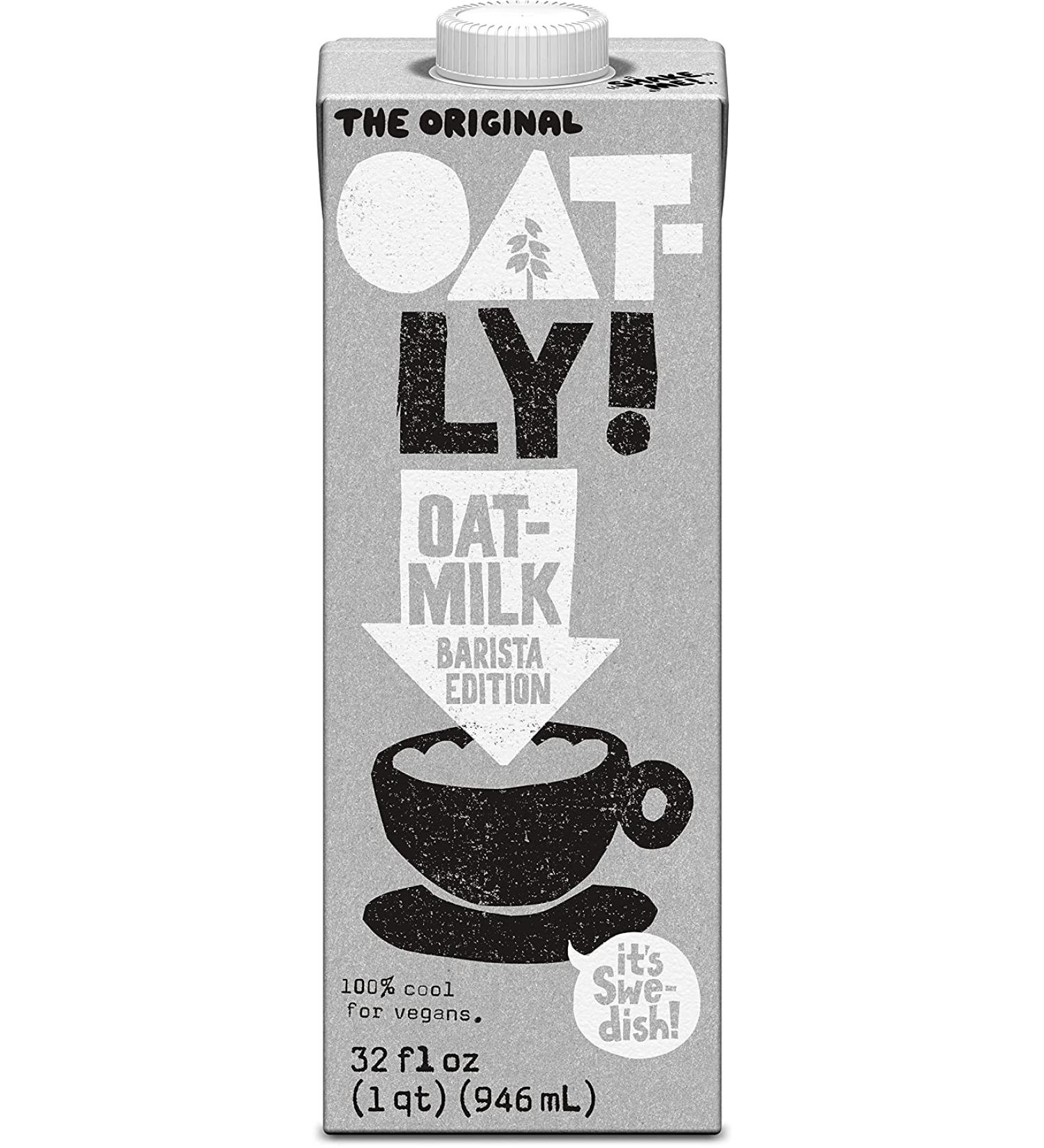 Oatly Oat Milk Barista Edition - Non-Dairy, Gluten Free, 32 oz - 2 Pack - Buy Online on SooperMarket.com