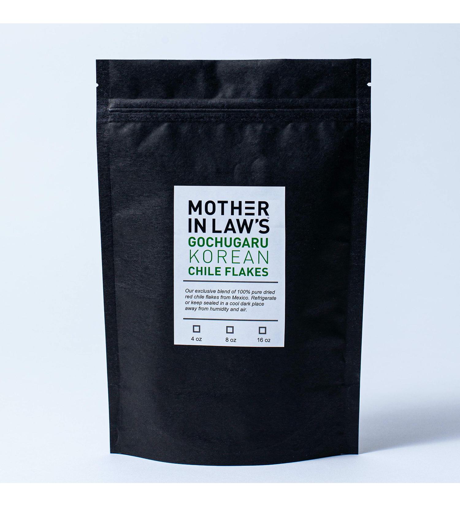 Premium Mother-In-Laws Gochugaru Korean Chile Flakes 8oz Bag - Medium Heat for Kimchi & Spicy Dishes - Buy Online on SooperMarket.com