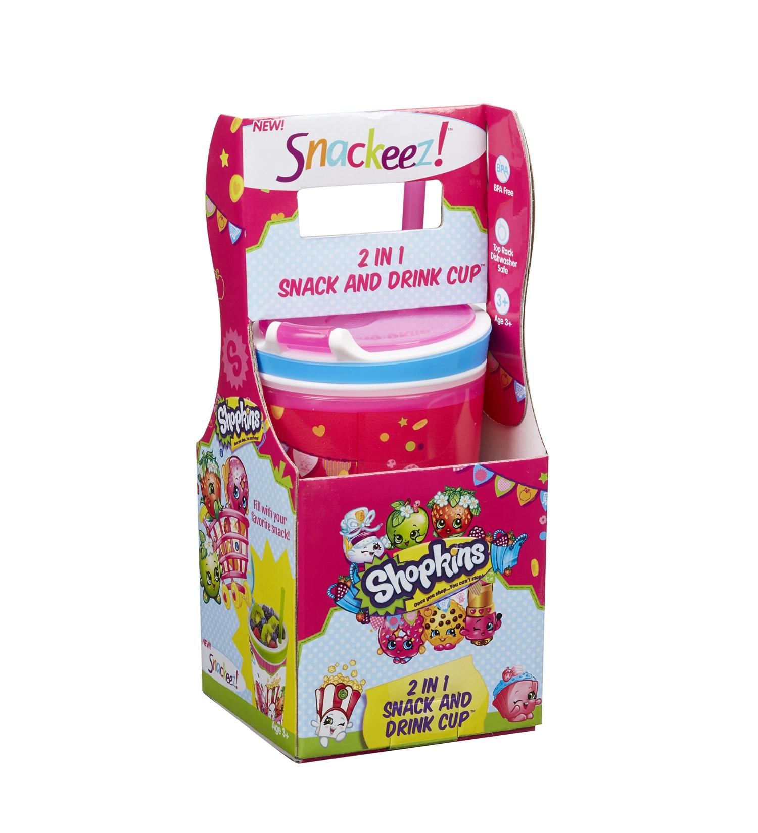 Shopkins Snackeez 2-in-1 Snack and Drink Cup - Convenient Snacking Solution - Buy Online on SooperMarket.com