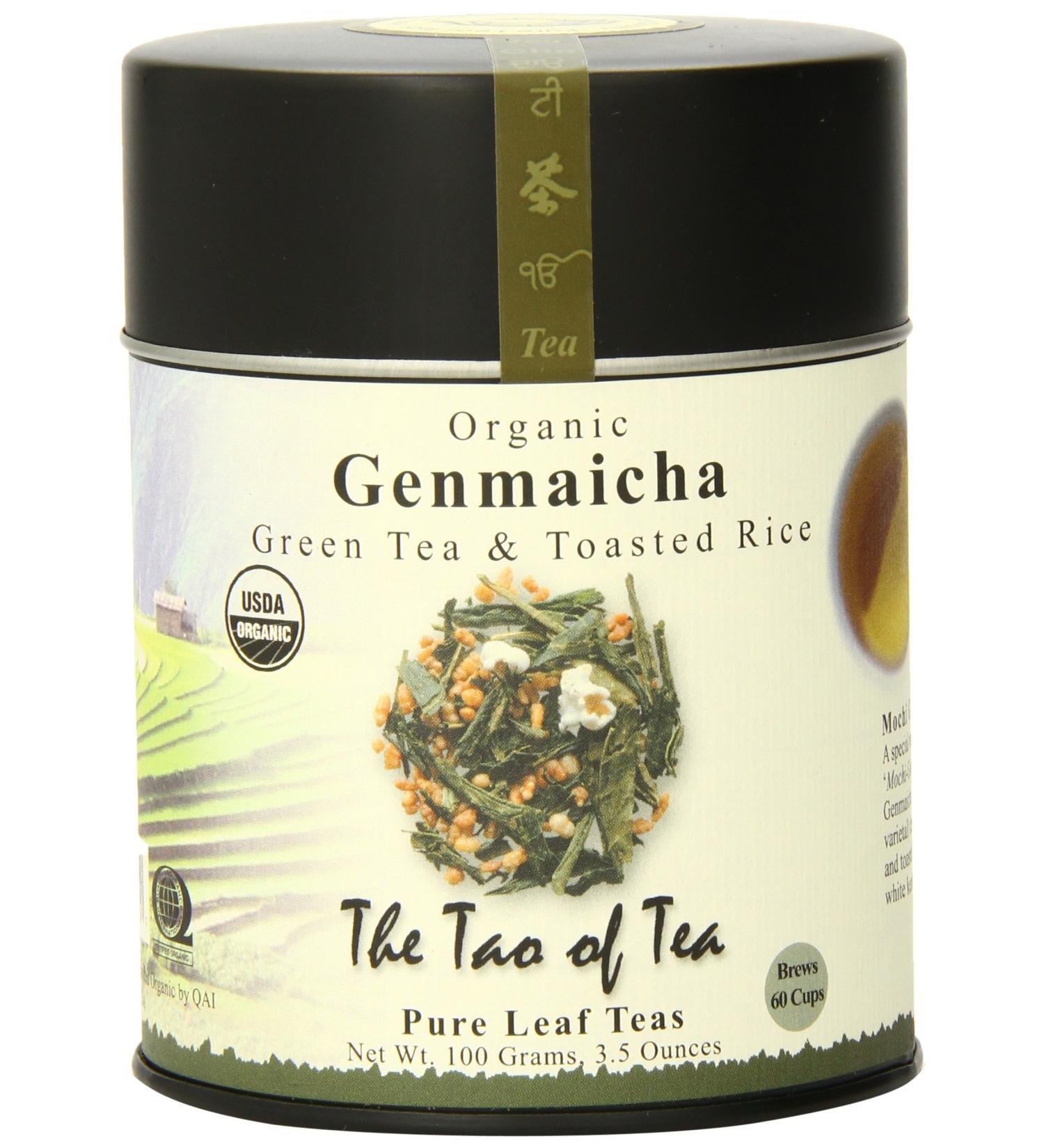 Organic Genmaicha Brown Rice Tea - Tao of Tea 3.5 oz (100g) | Premium Japanese Green Tea - Buy Online on SooperMarket.com