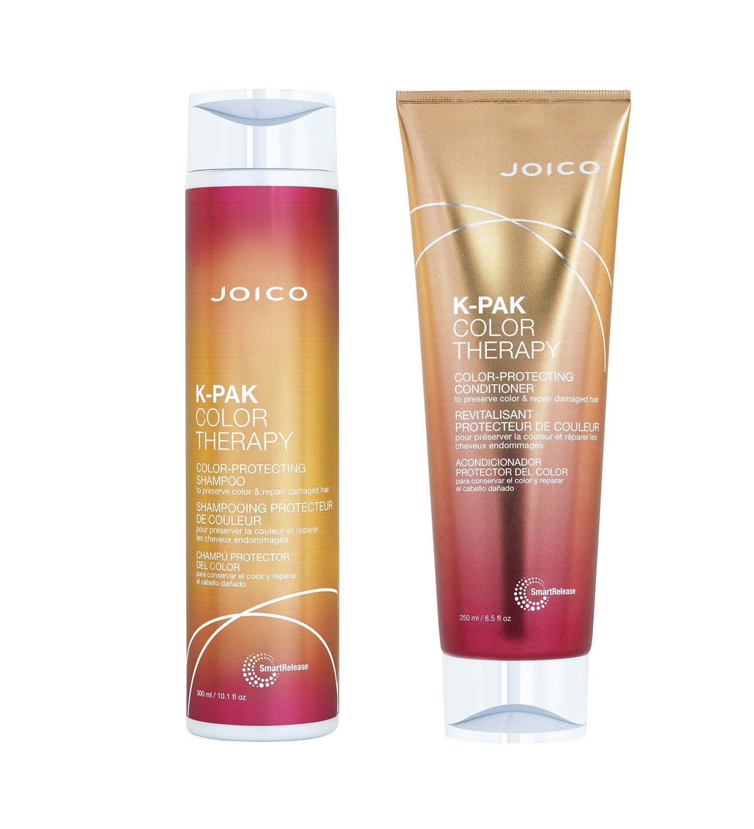 Joico K-PAK Color Therapy Shampoo 300ml & Conditioner 250ml to preserve color & repair damaged hair. NEW PACKAGING