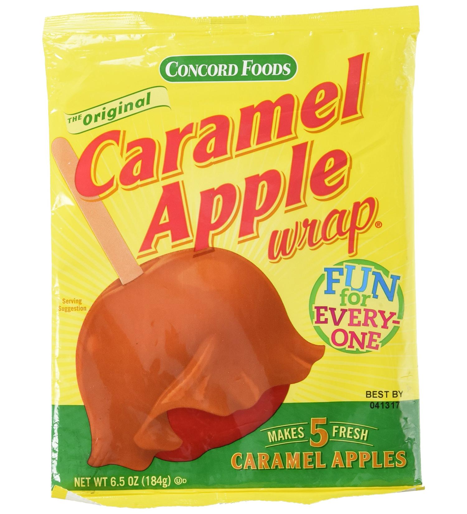 Concord Confections Caramel Apple Wrap - 6.5 oz, 5 Count (Pack of 1) - Buy Online on SooperMarket.com
