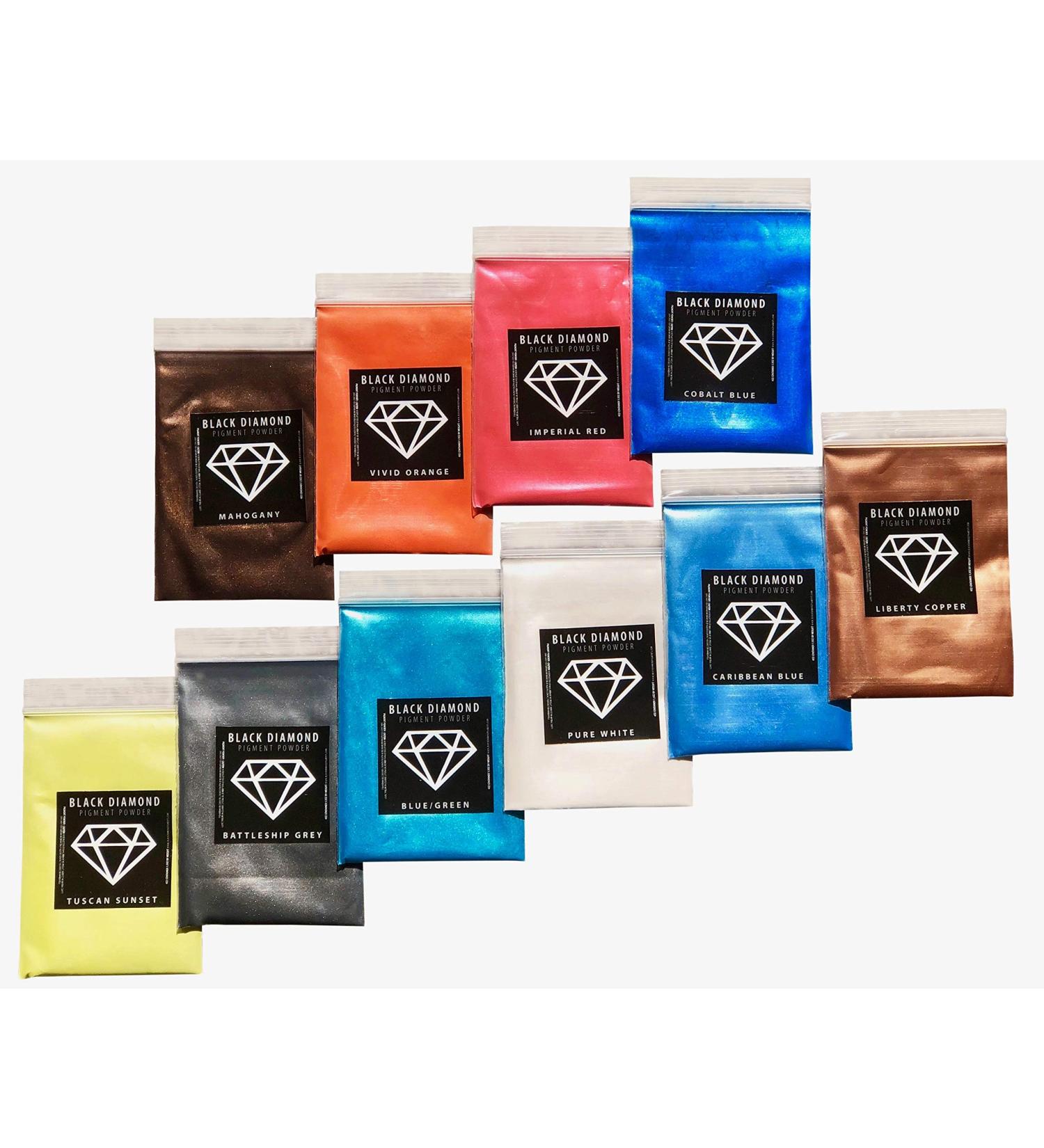Black Diamond Pigments Variety Pack 1 - 10 Color Mica Powder 2TONE Series for Epoxy Paint Art - Buy Online on SooperMarket.com