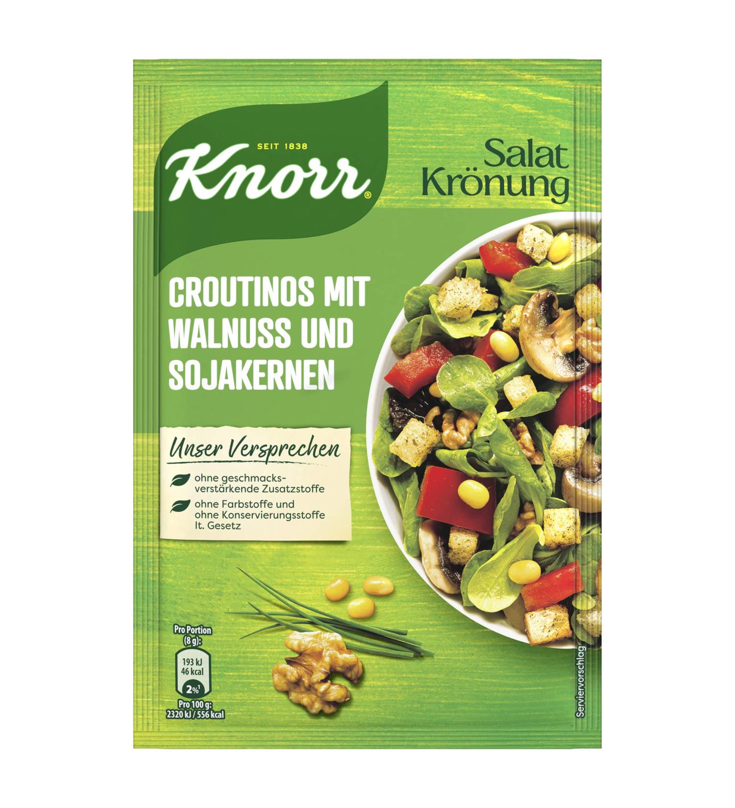 Buy Knorr Salad Dressing Croutinos with Walnuts & Soya Seeds - 25 g Pack | International Shipping Available - Buy Online on SooperMarket.com