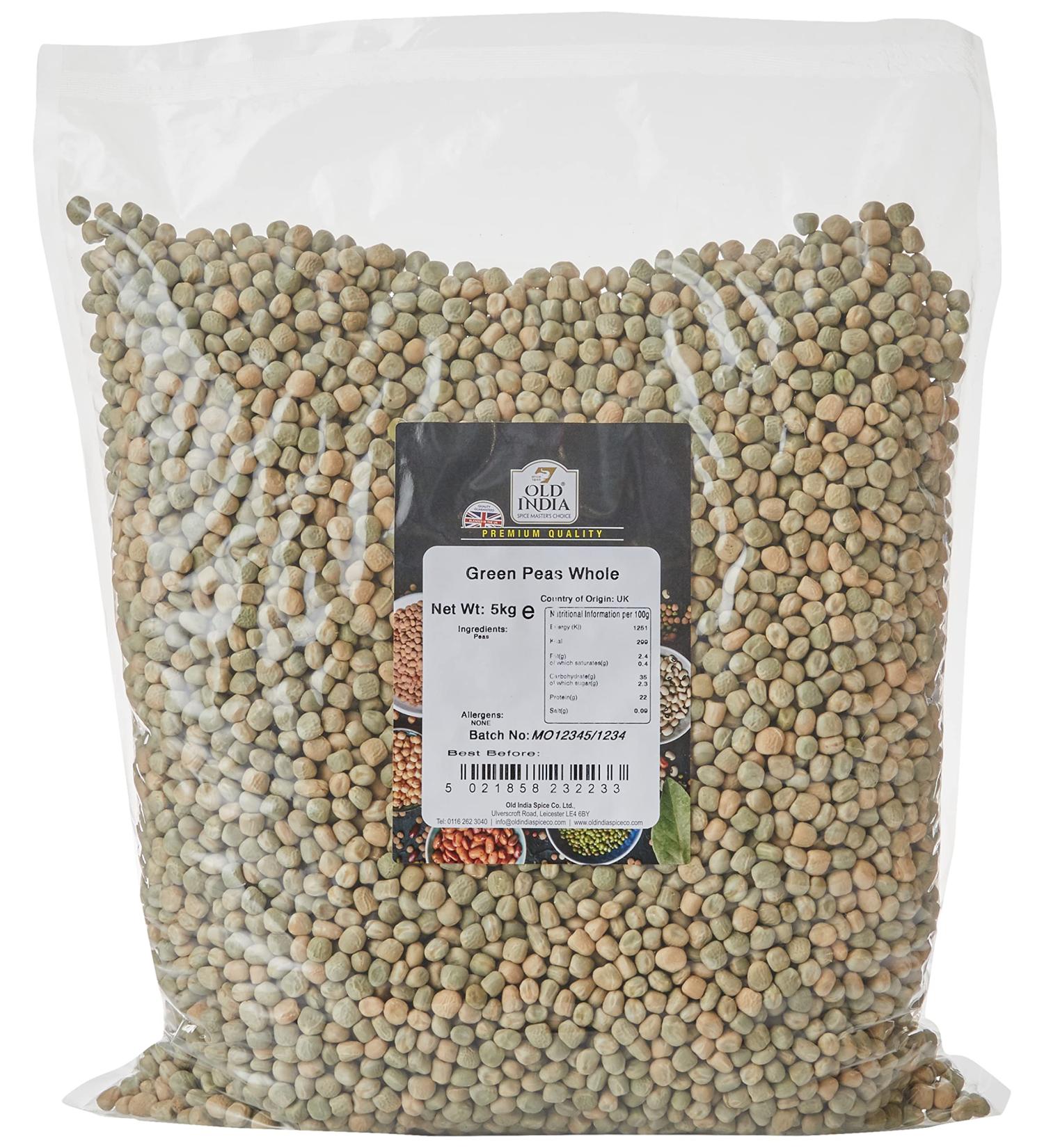Buy Old India Green Peas Whole 5kg - Premium Quality at Best Price - Buy Online on SooperMarket.com
