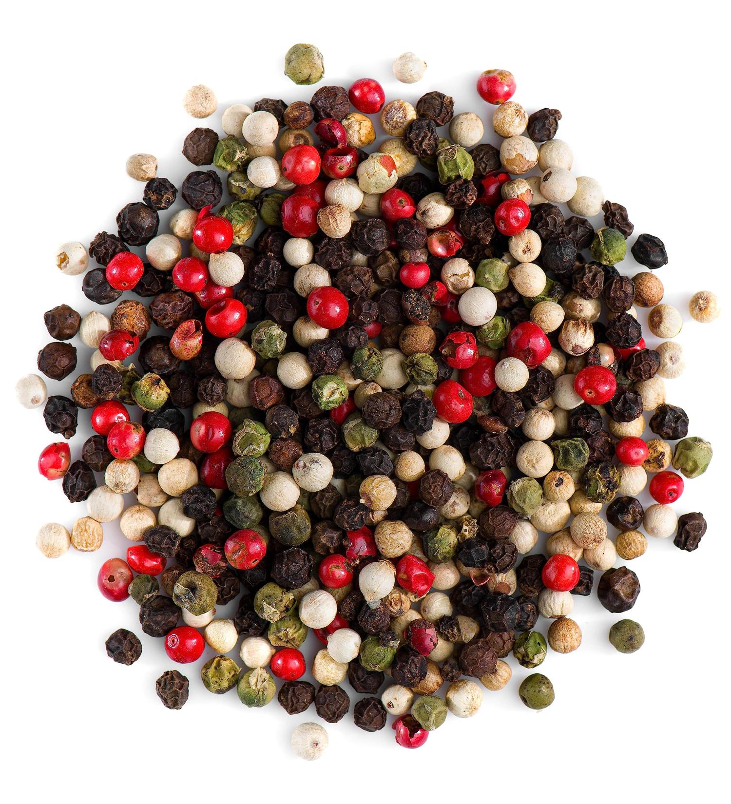 Organic Four Peppercorn Rainbow Blend - 50g Grinder Pepper Mix - Buy Online on SooperMarket.com