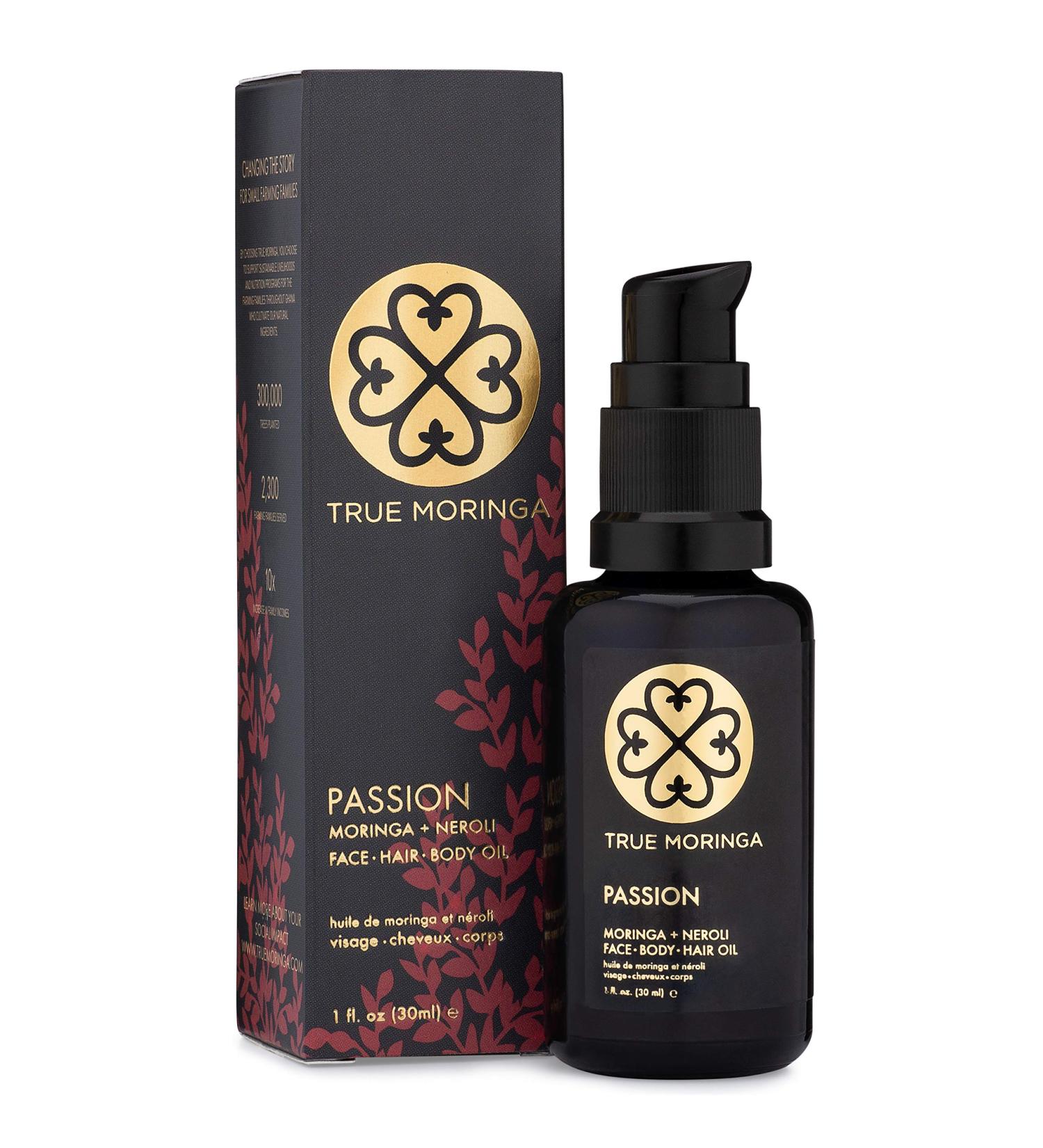 True Moringa Oil - 100% Pure Cold-Pressed Oil for Face, Body & Hair - Anti-aging, Reduce Wrinkles, Brighten Skin Tone - Vegan & Non-GMO - Neroli 30 ml - Buy Online on SooperMarket.com