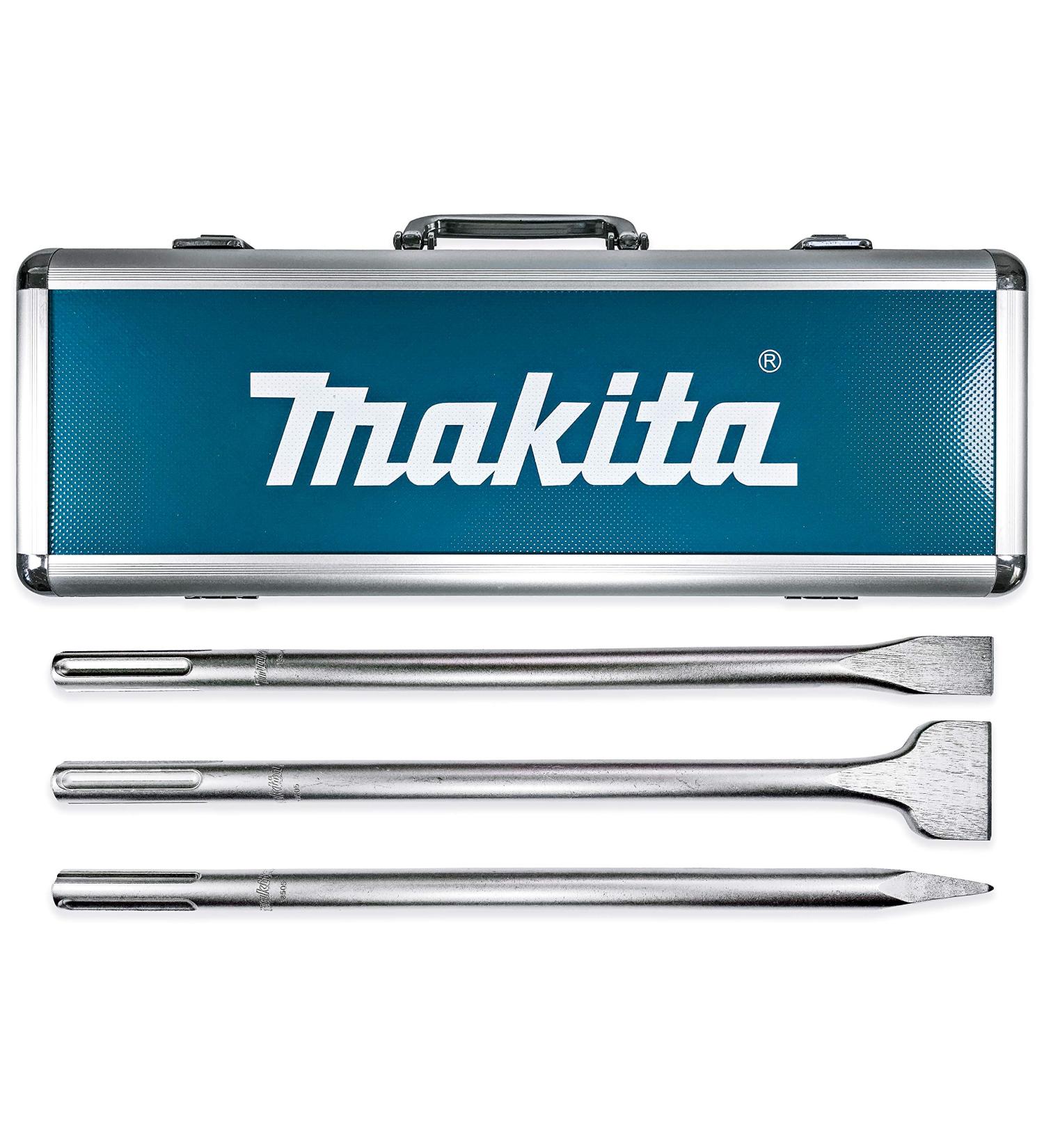 Makita 3-Piece SDS-Max Chisel & Point Bit Set - Heavy Demolition for Reinforced Concrete & Tile - Buy Online on SooperMarket.com
