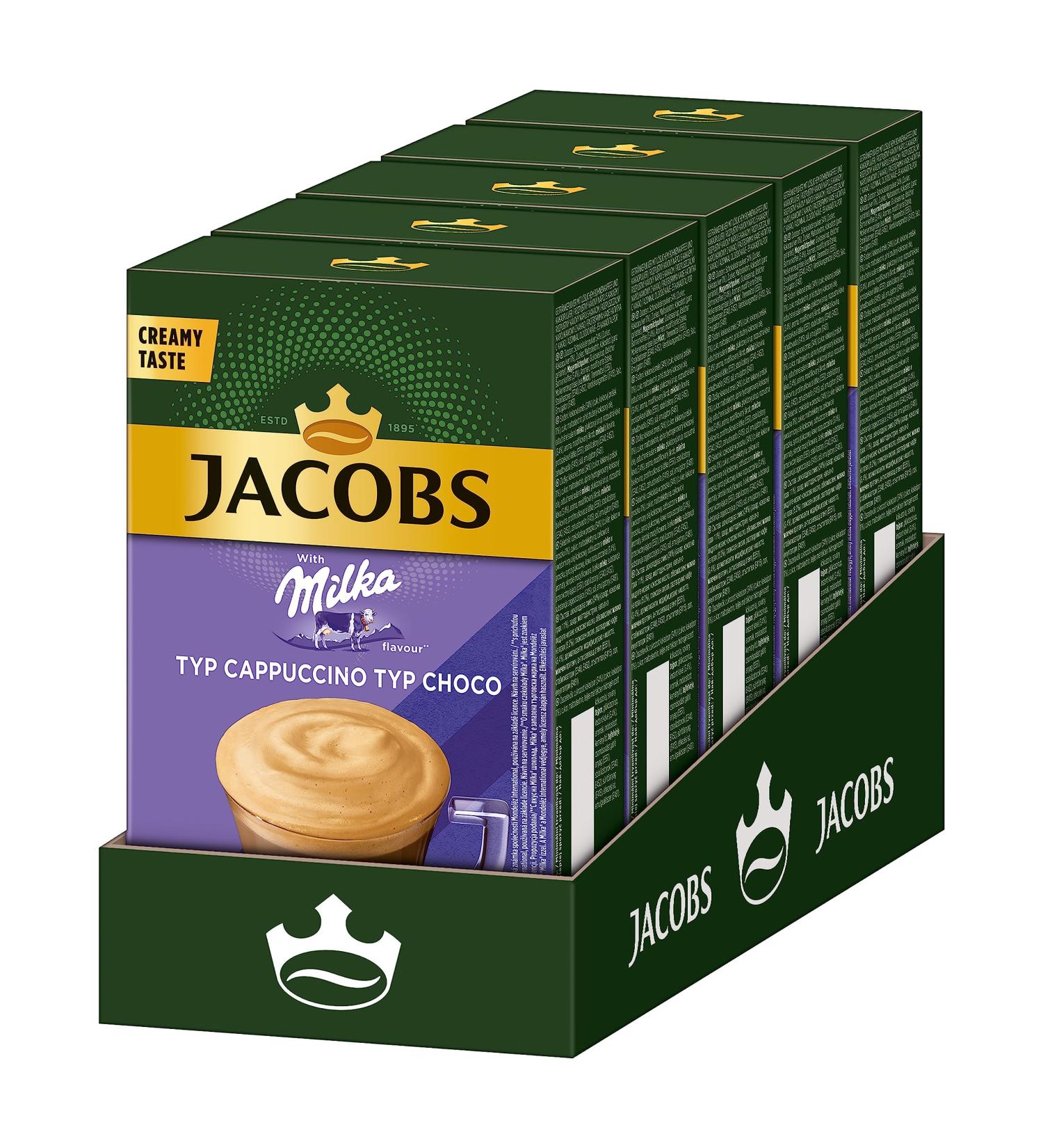 Jacobs Cappuccino Milka Coffee Speciality - 40 Sticks 5 x 8 Drinks Delicious Soluble Coffee Beans International Shipping - Buy Online on SooperMarket.com