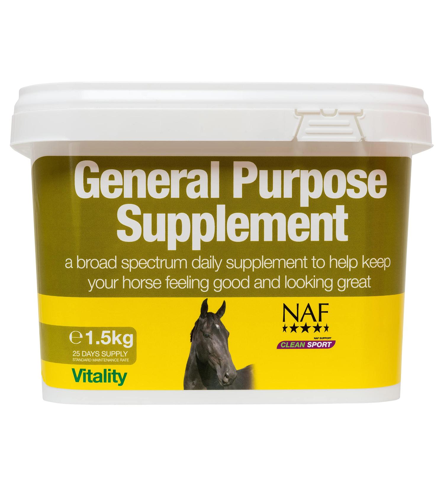 NAF General Purpose Supplement for Horses 1.5kg Horse 1.5 kg (Pack of 1)