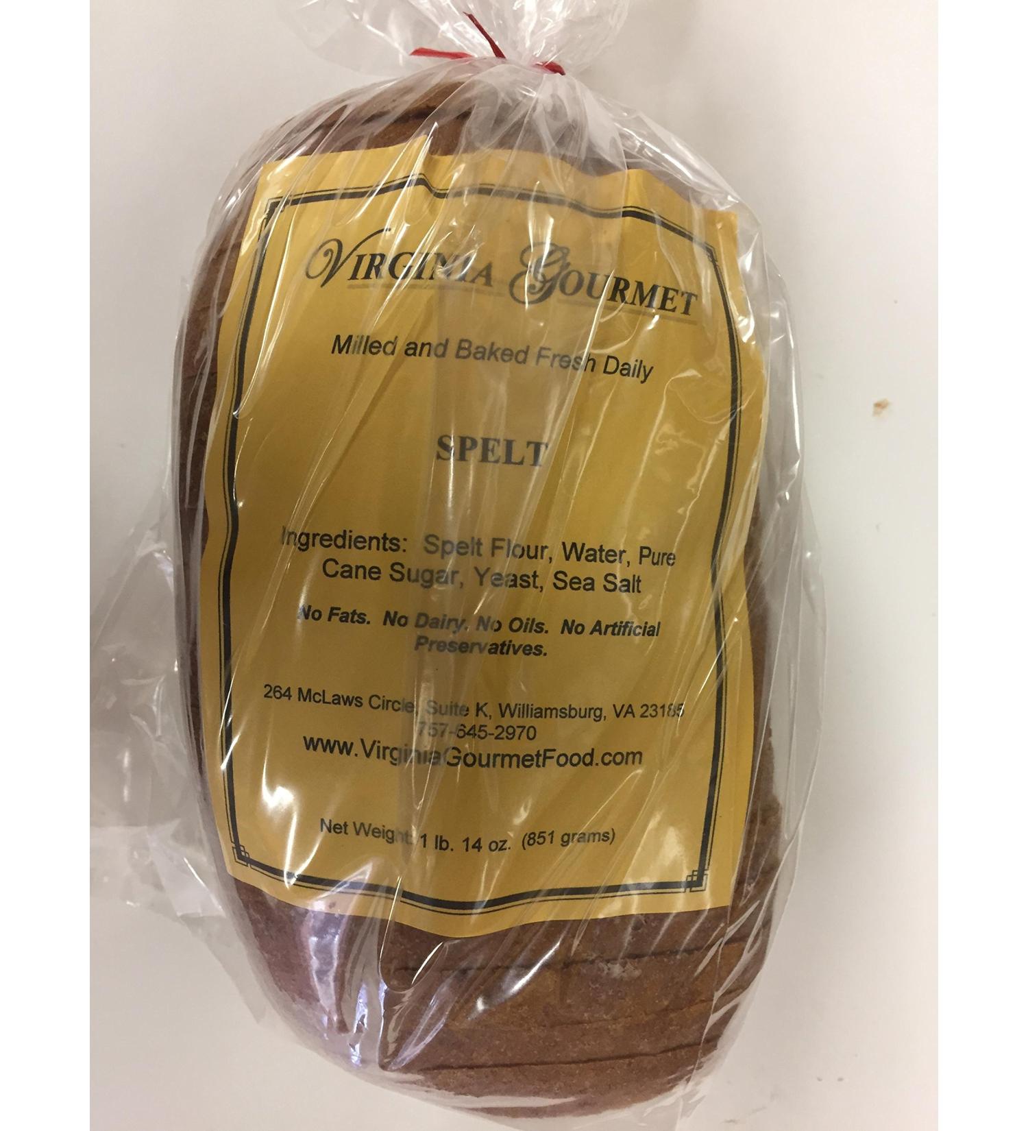 2 Pack All Natural Spelt Bread (Ezekiel Bread) - Made with Fresh Stone Ground Spelt Flour, Water, Sugar, Yeast, and Sea Salt - Buy Online on SooperMarket.com