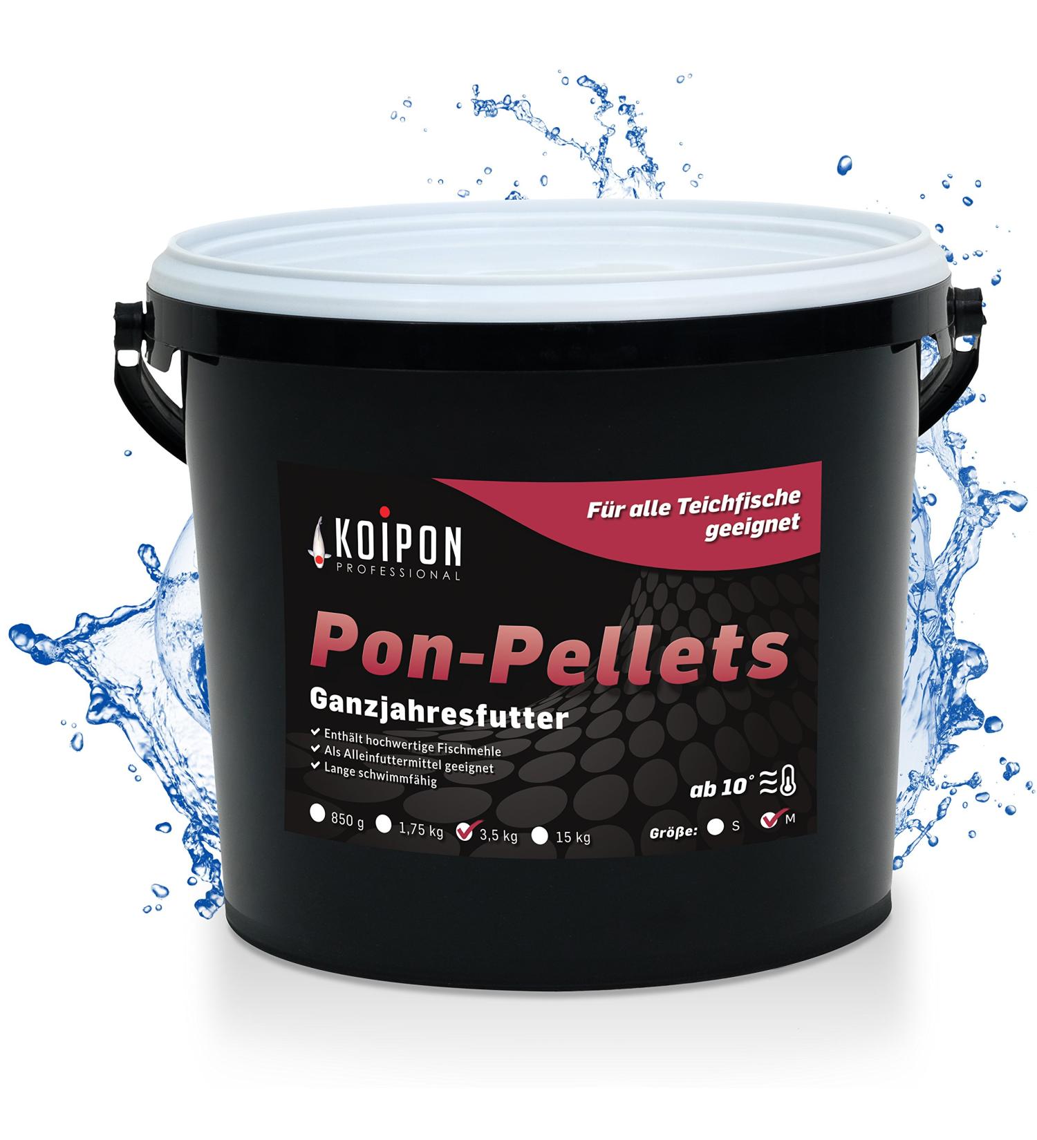 Koipon Pon Pellets 6mm - 3.5kg Floating Fish Feed for Koi & Goldfish | All-Year Pond Fishing Food - Buy Online on SooperMarket.com