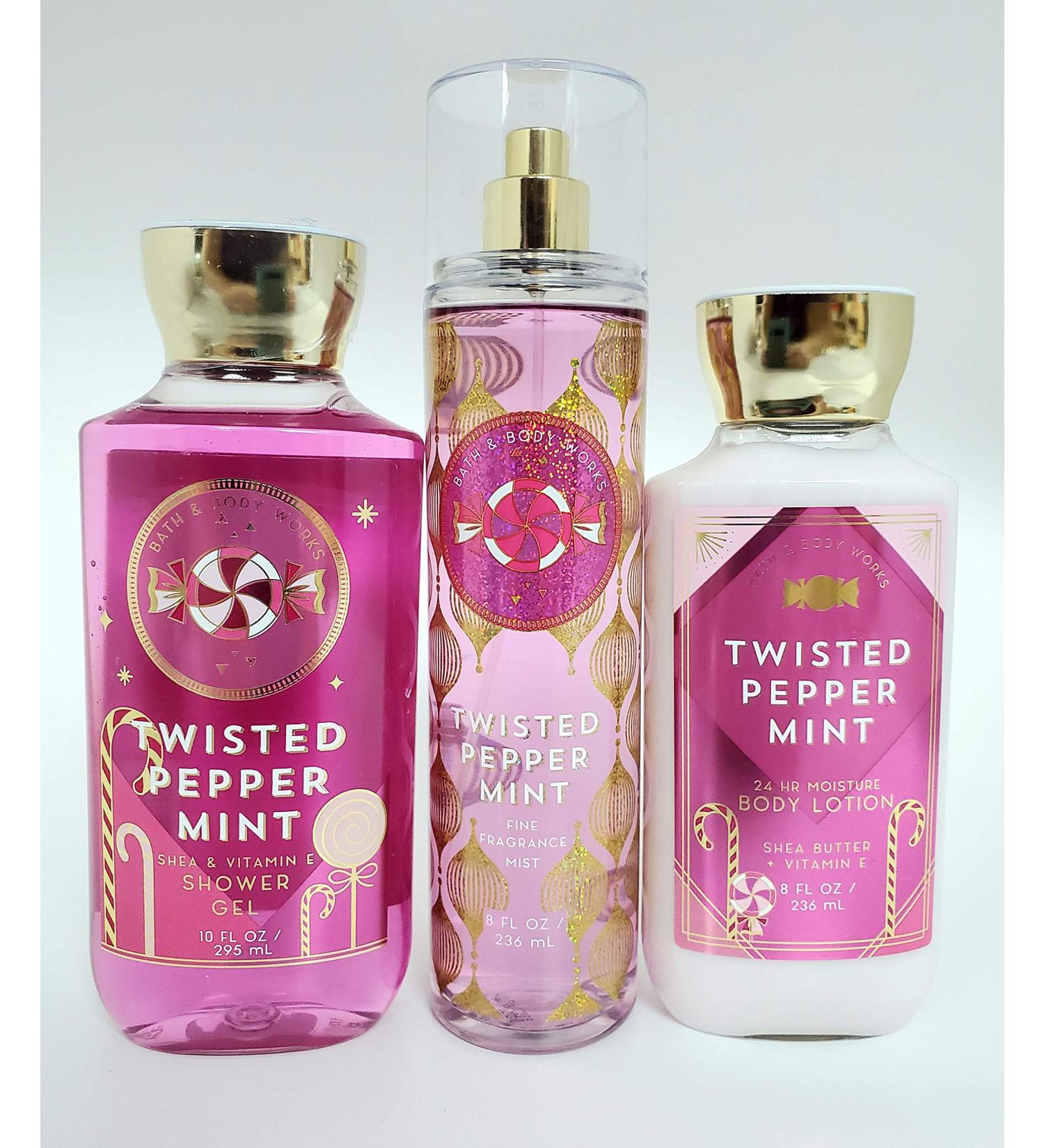 Bath Body Works Twisted Peppermint Mist   Shower Gel and Lotion