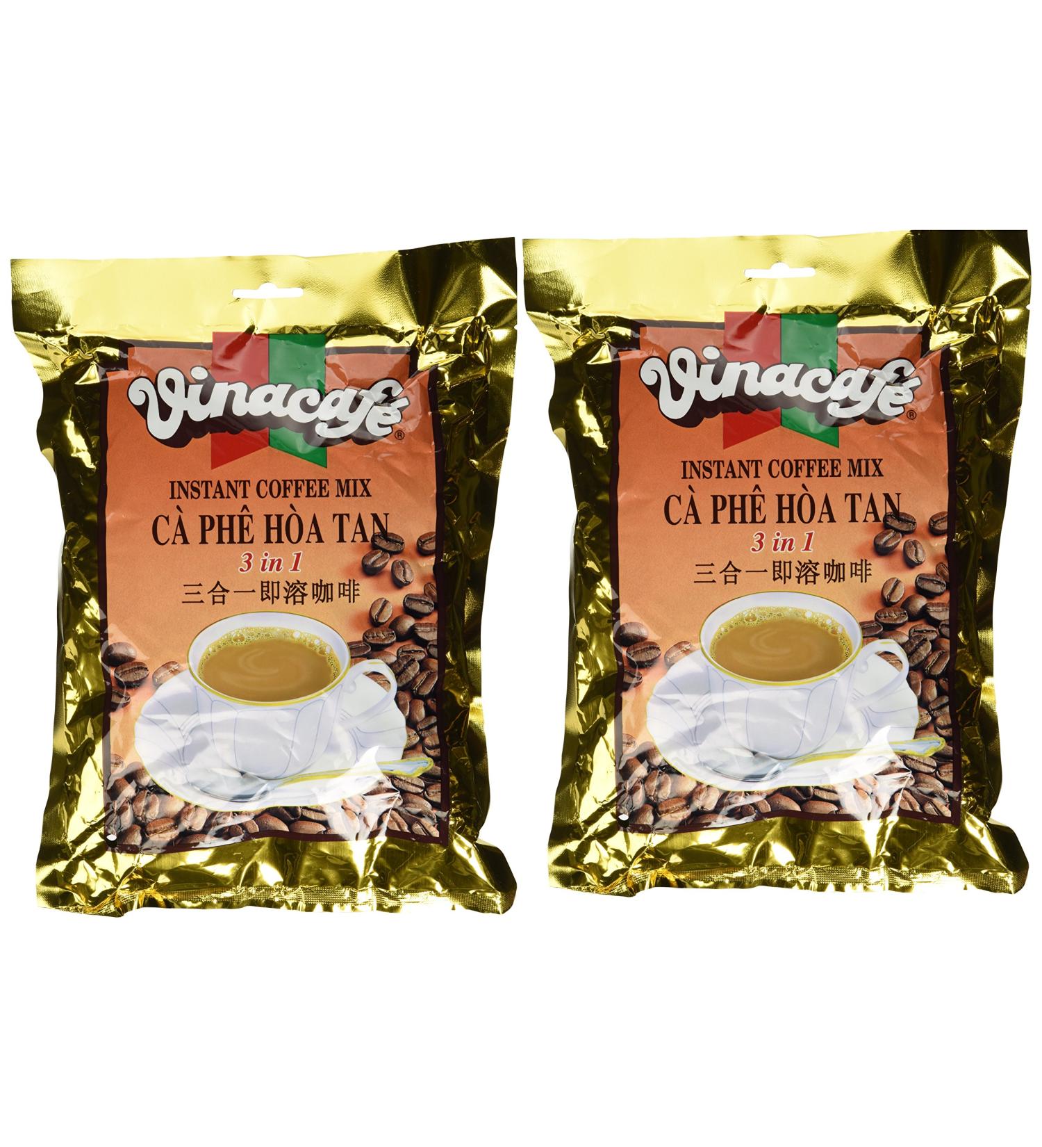 Vinacafe 3 in 1 Instant Coffee Mix (Regular) 20 Count - Pack of 2 | Premium Vietnamese Coffee - Buy Online on SooperMarket.com