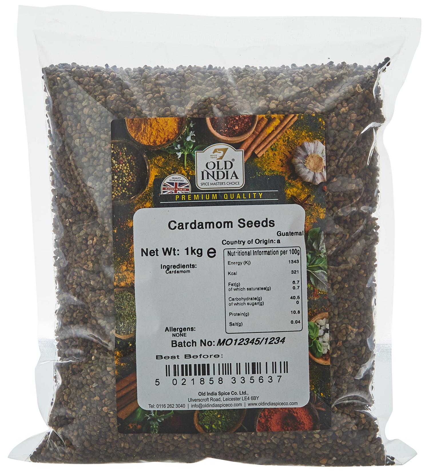 Premium Old India Cardamom Seeds - 1 Kg - Buy Online on SooperMarket.com