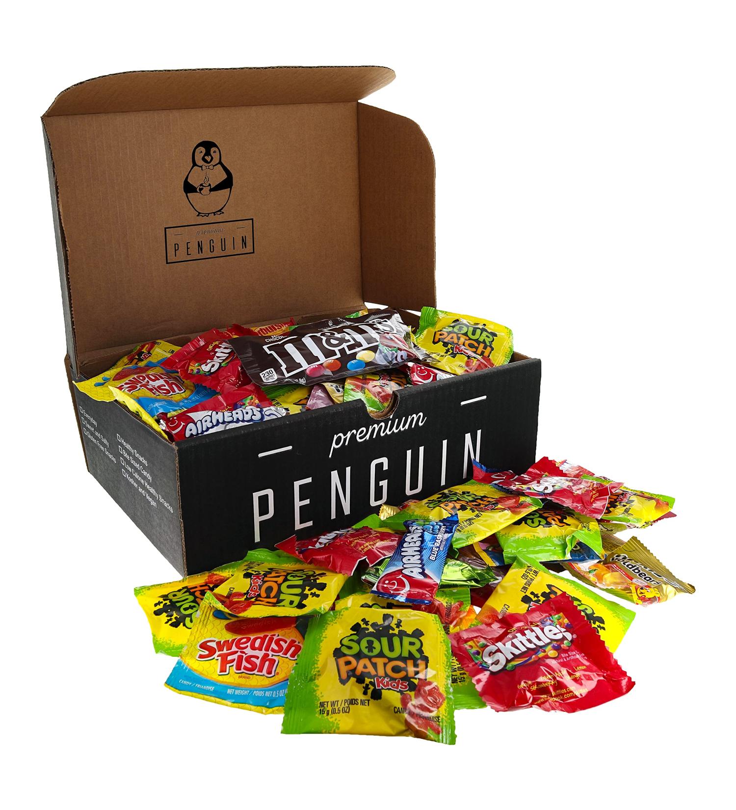 Bite-Sized Candy Care Package Gift Box - Variety Pack of Skittles, Sour Patch, Twizzlers & More! Perfect for Halloween, Birthdays, College Students, Military, Offices, and Goodie Bags! - Buy Online on SooperMarket.com