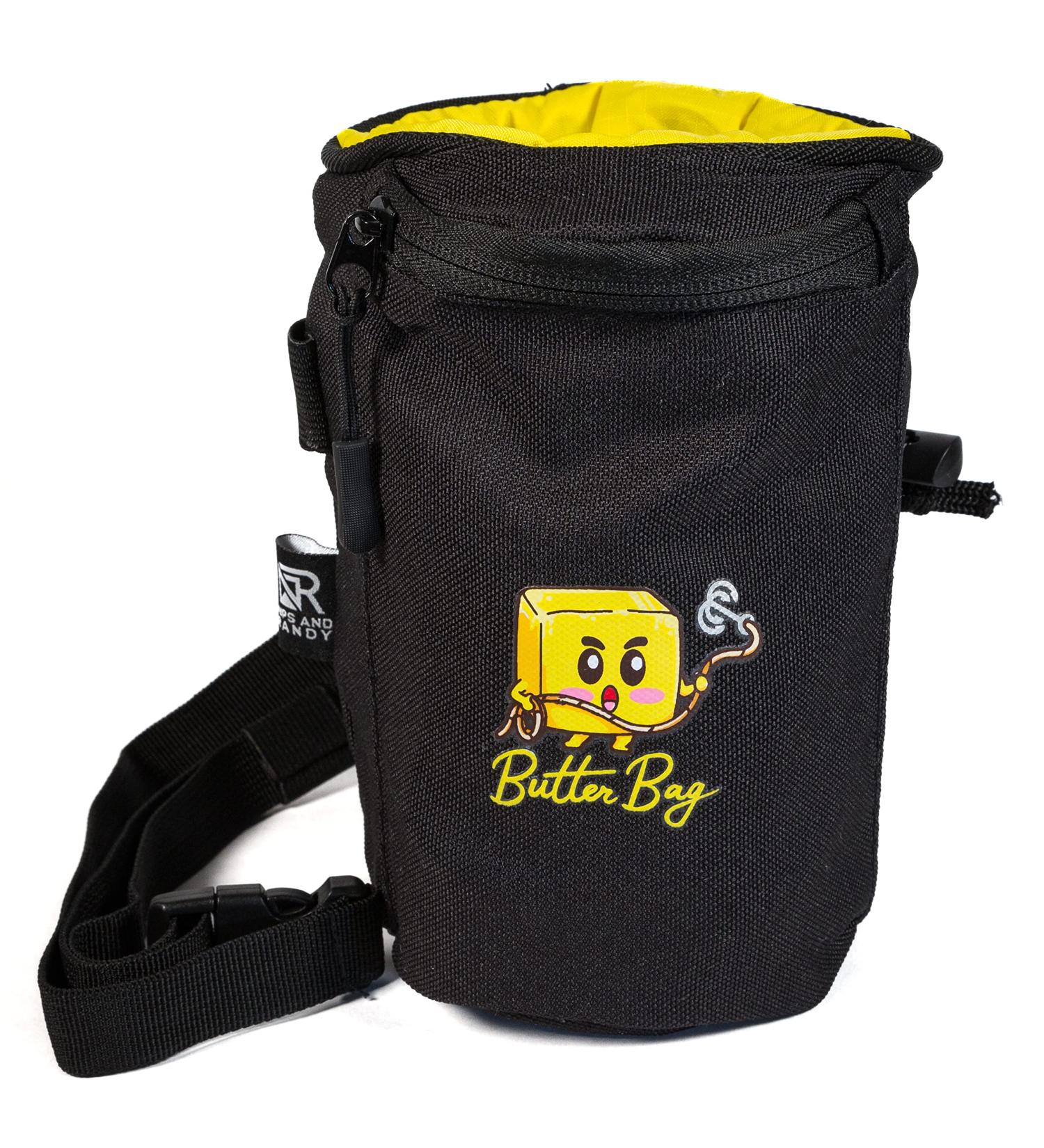 Nips and Randy Chalk Bag for Rock Climbing & Bouldering | Butter Bag with Cell Phone Pocket | Adjustable Waist Strap | Cute & Funny Design | Ideal for Weightlifting & Bodybuilding - Buy Online on SooperMarket.com