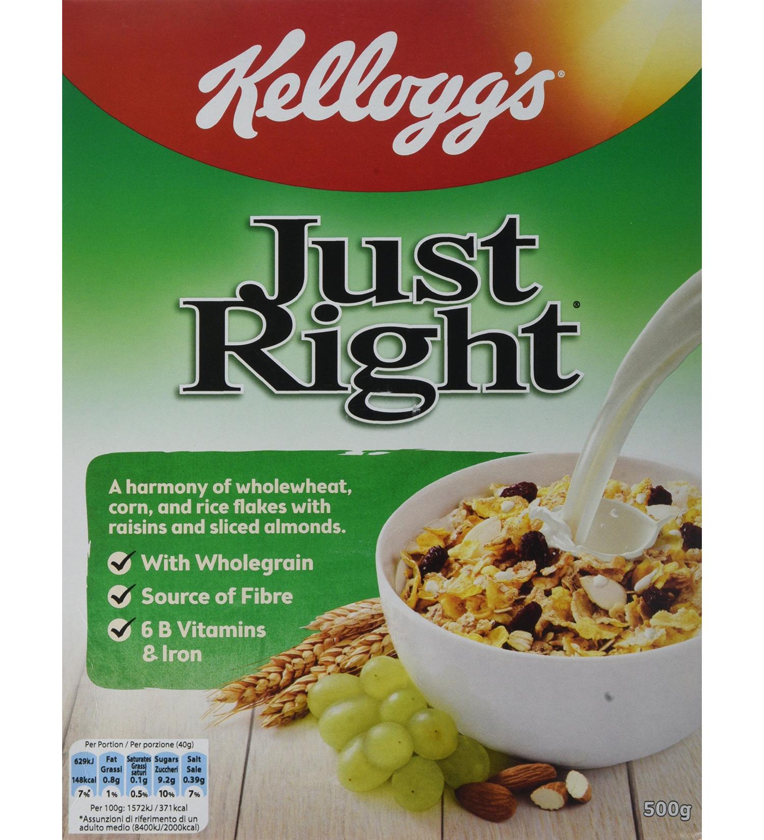 Kelloggs Just Right 500g - Buy Online on SooperMarket.com