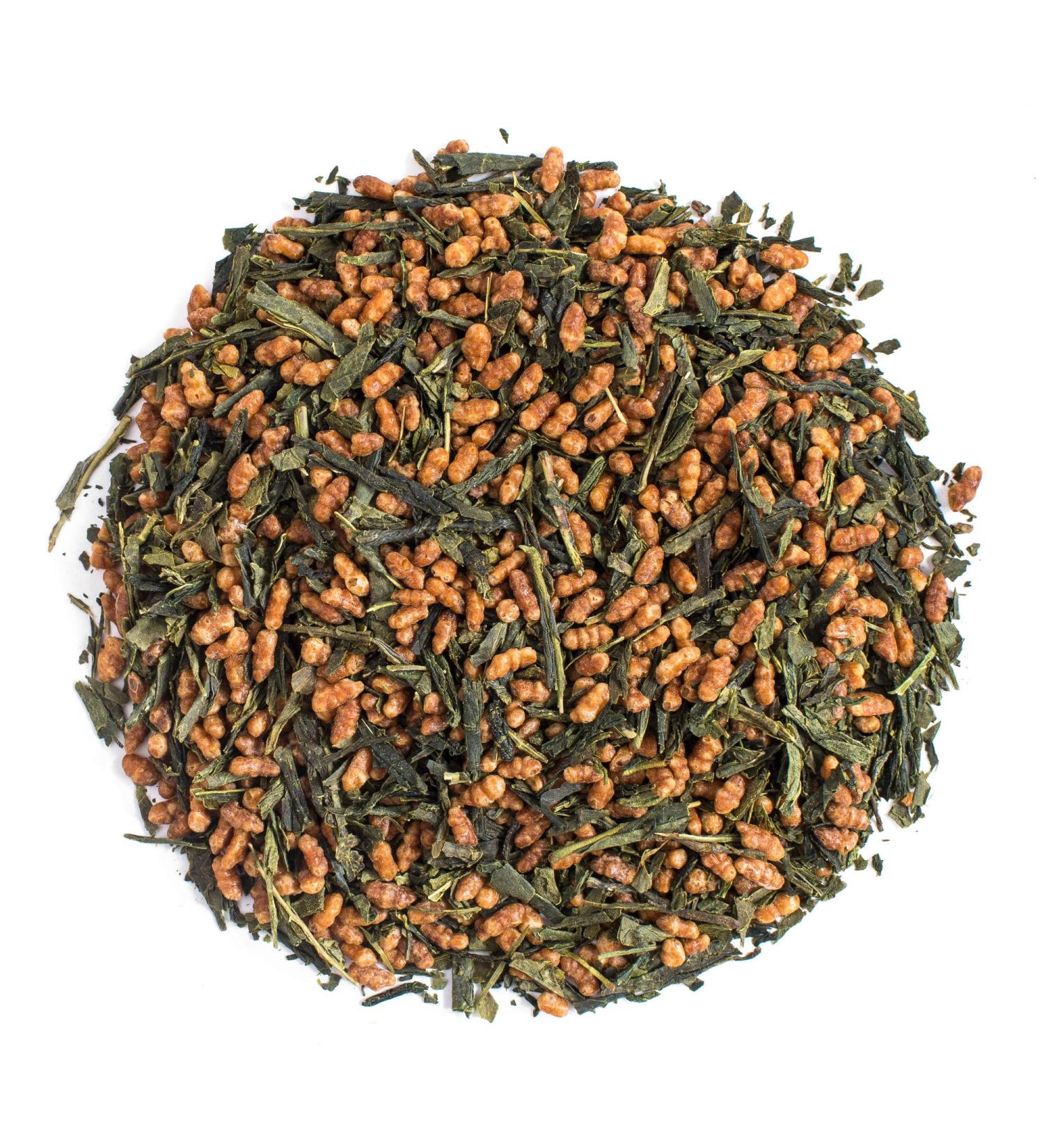 Organic Moya Gr n-Tee Genmaicha 100g - Loose Japanese Green Tea with Roasted Brown Rice | Vegan & Vegetarian | Eco-Friendly Packaging - Buy Online on SooperMarket.com