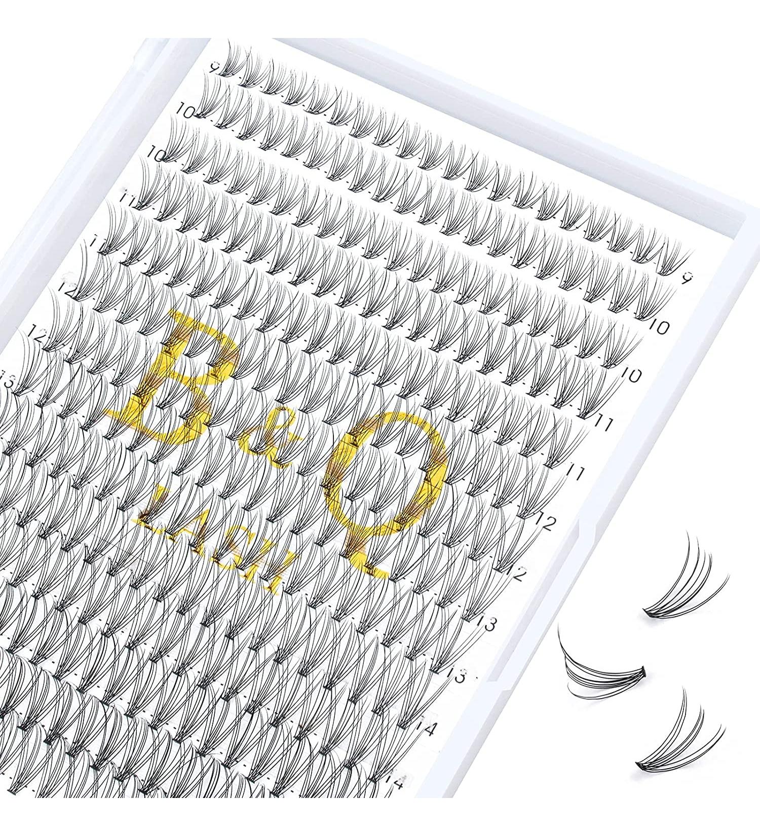 10D-0.10D-280pcs 9-15 Mix Lash Clusters Individual Lashes - DIY Eyelash Extensions at Home - Buy Online on SooperMarket.com