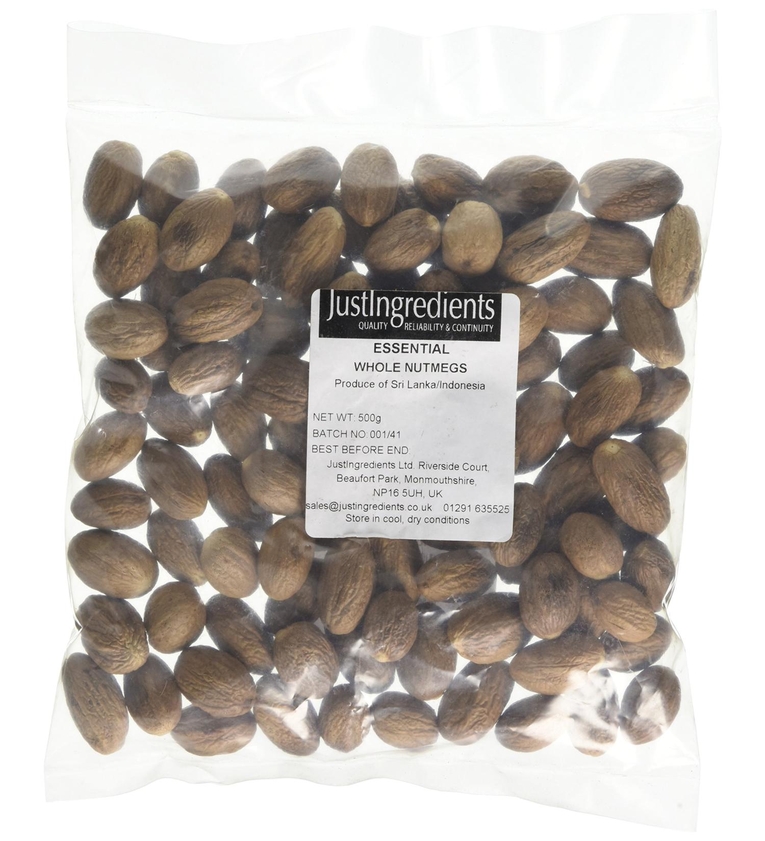 JustIngredients Essentials Nutmeg 500 g - Buy Online on SooperMarket.com