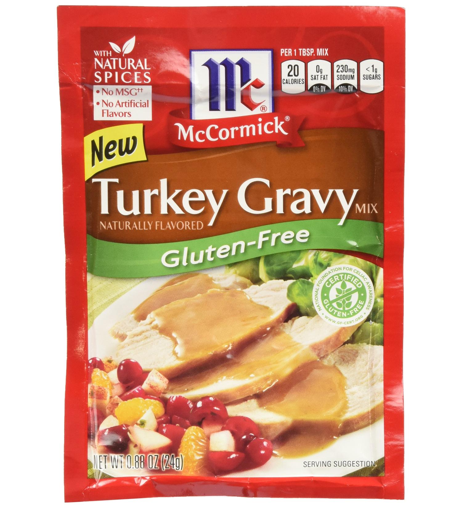 McCormick Turkey Gravy Mix - Gluten Free - 0.88 OZ (Pack of 6) - Buy Online on SooperMarket.com