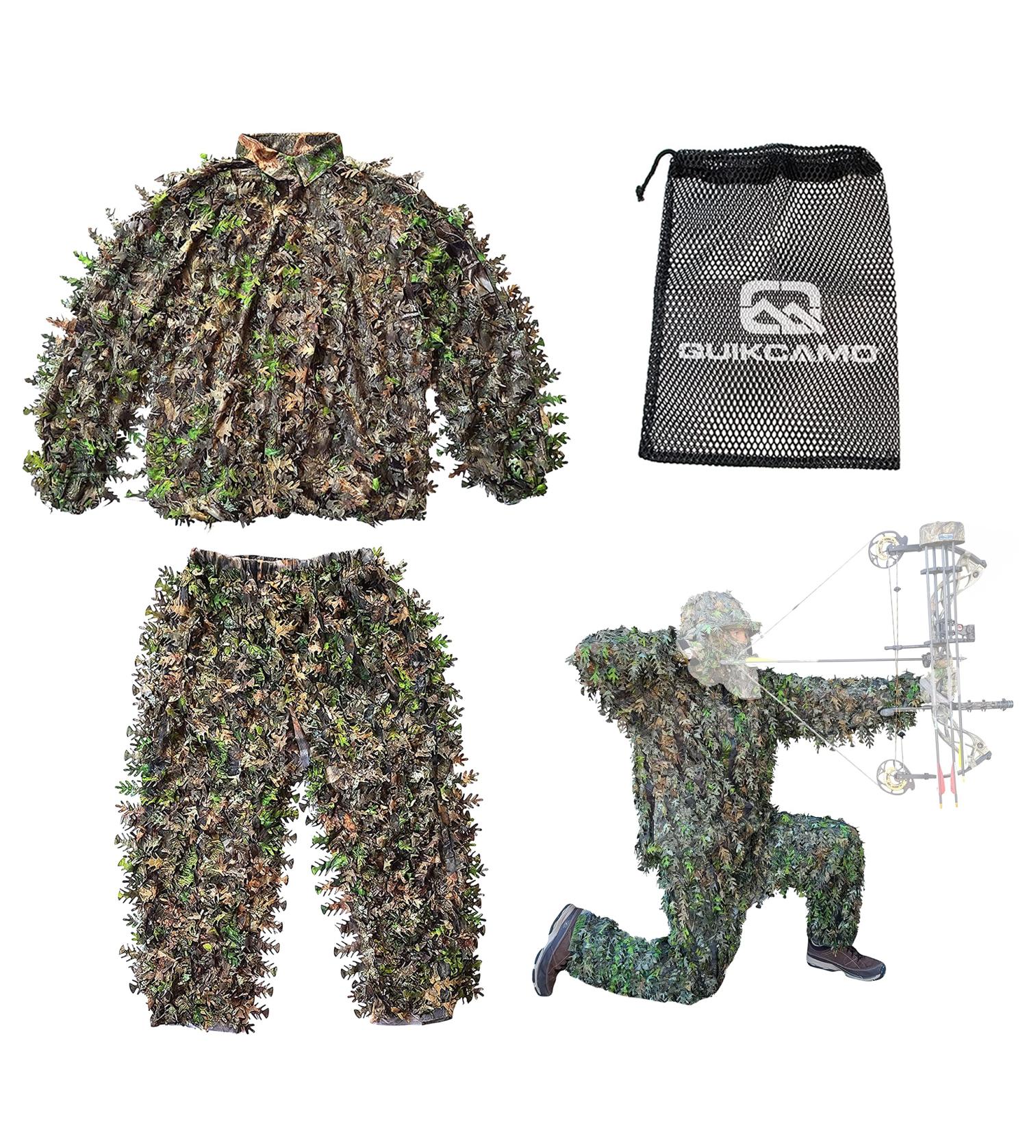 QuikCamo Mossy Oak 3D Leafy Suit - Large/XL NWTF Mossy Oak Obsession for Men | Turkey Hunting, Airsoft, Paintball, Birdwatching, Wildlife Photography - Buy Online on SooperMarket.com