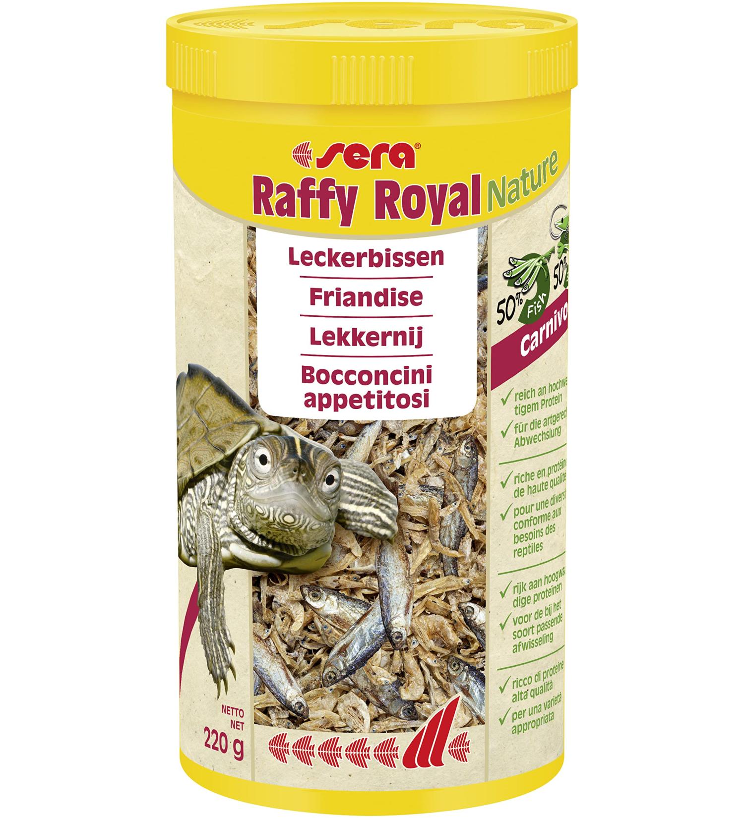 Buy Sera Raffy Royal Nature 1000 ml | Premium Dried Fish & Shrimp Feed for Water Turtles | International Shipping Available - Buy Online on SooperMarket.com