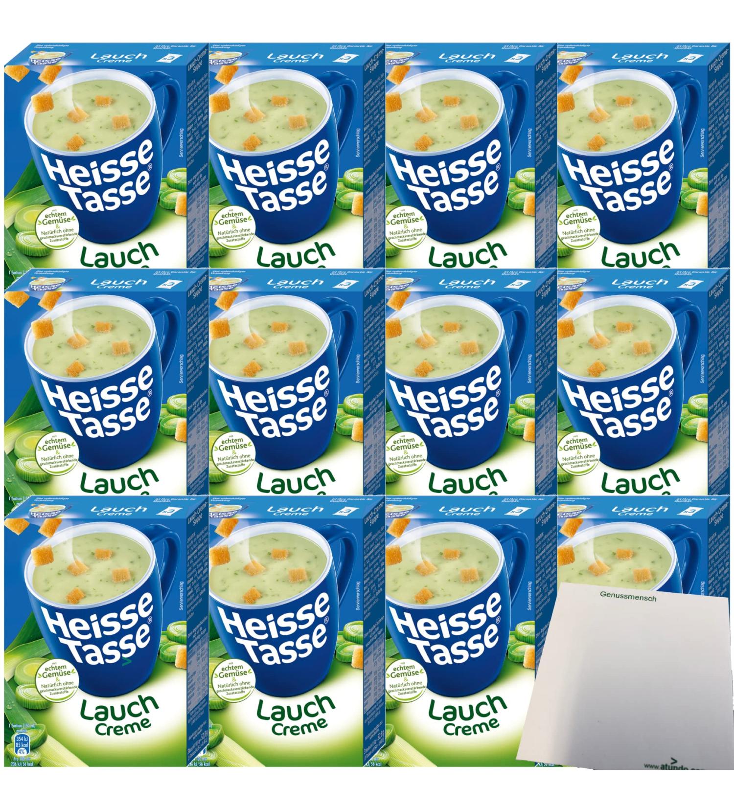 Erasco Hot Cup Leek Cream Soup 12-Pack | 36 Bags of 17.66g | International Shipping Available - Buy Online on SooperMarket.com