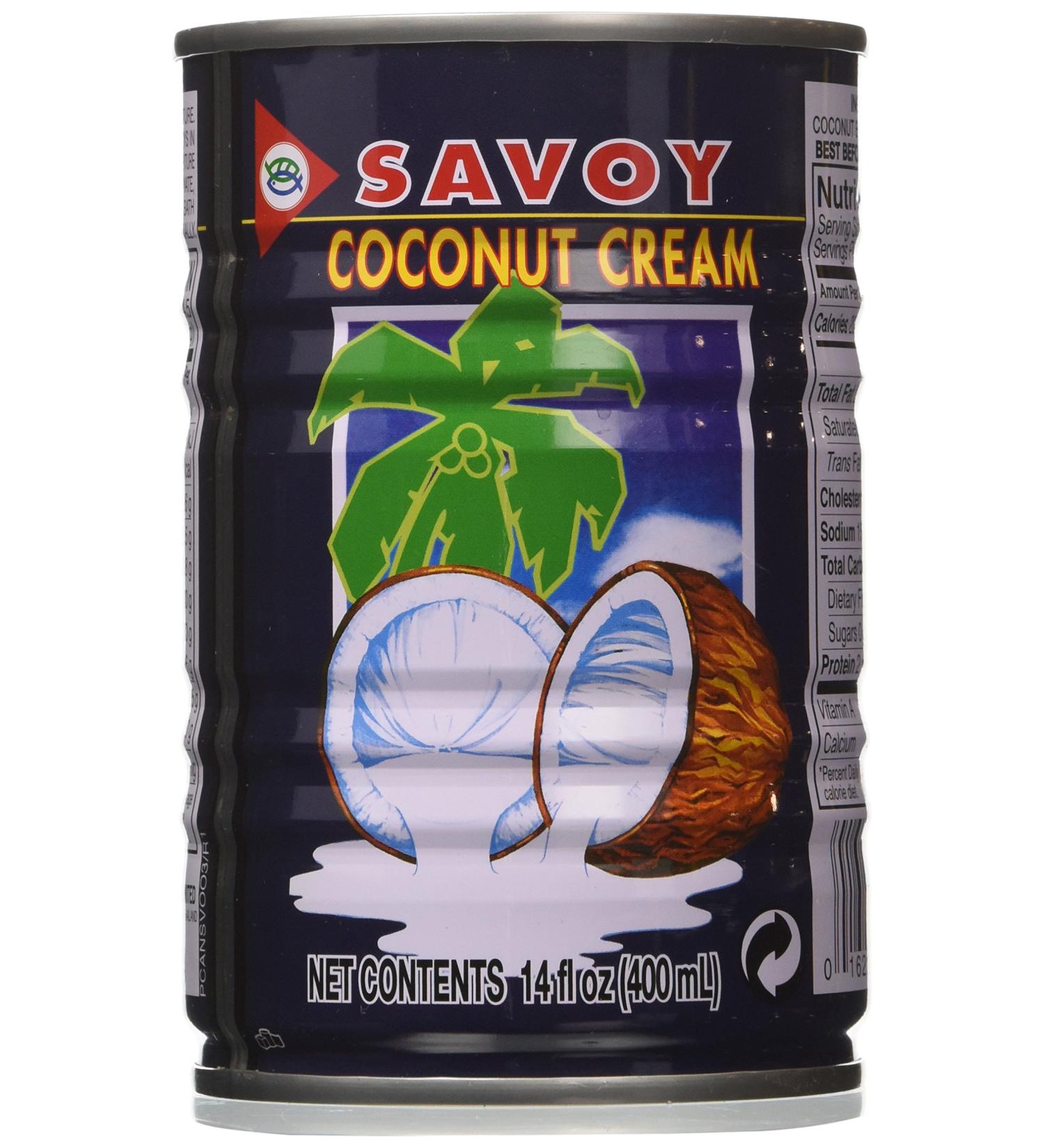 Savoy Coconut Cream 400ml - Pack of 6 | High-Quality Dairy-Free Alternative - Buy Online on SooperMarket.com