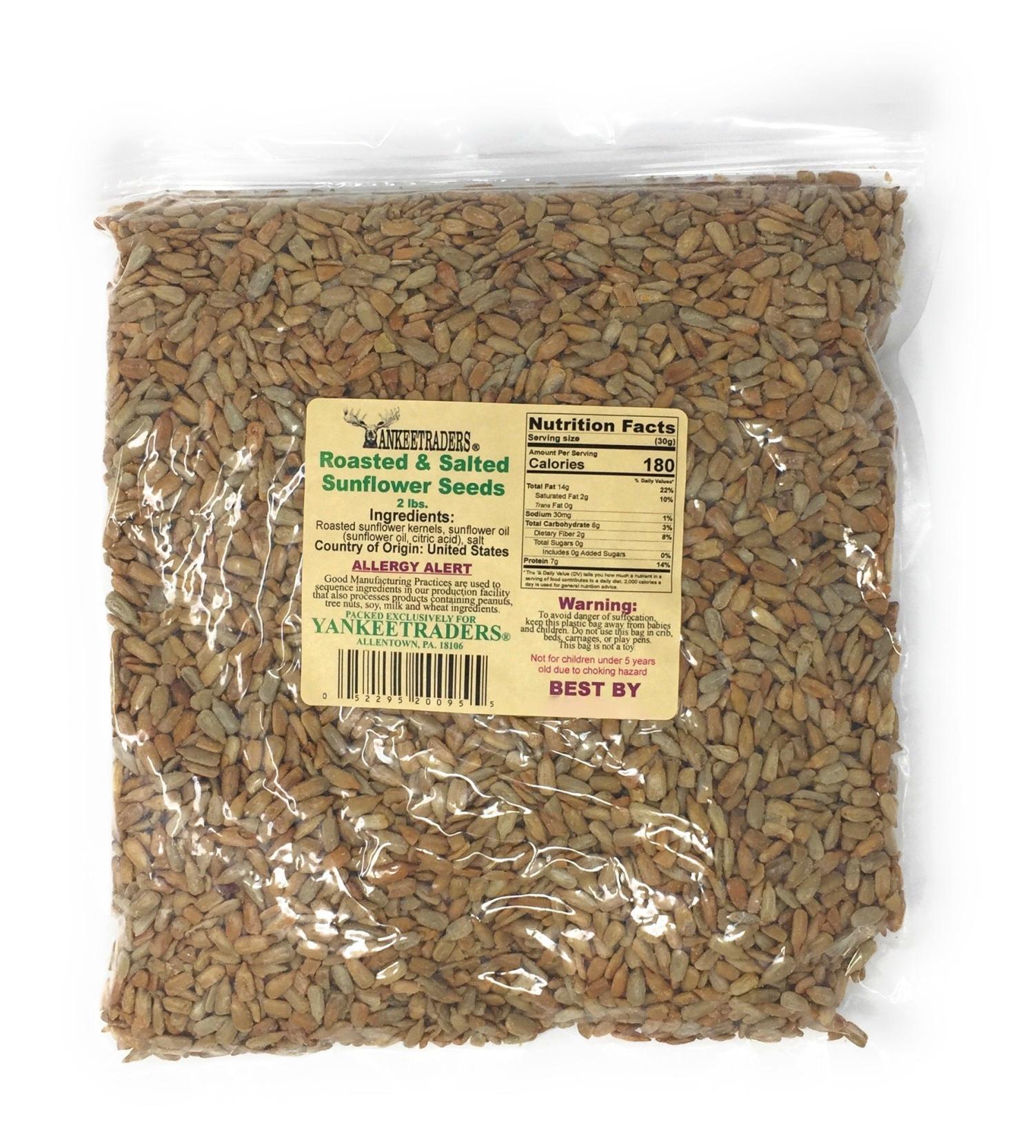 Yankee Traders Sunflower Seeds - Salted & Roasted - 2lb Pack - Buy Online on SooperMarket.com