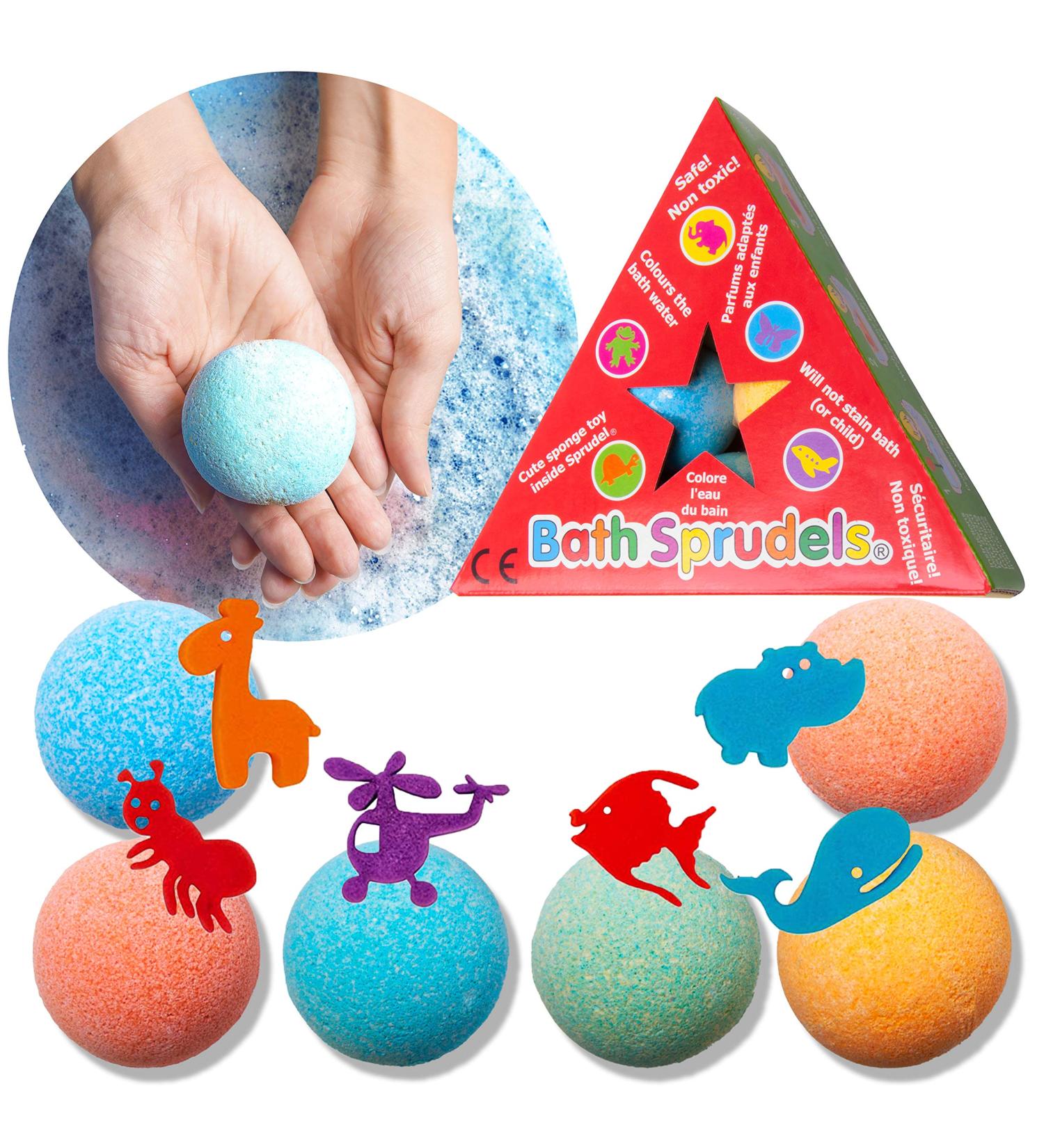 Kids Bath Bombs with Surprise Inside - 6 Pack Fizzies for Ages 3+ | Ideal Toys for Boys, Girls, Men, Women | Family Fun Bath Time Essential - Buy Online on SooperMarket.com