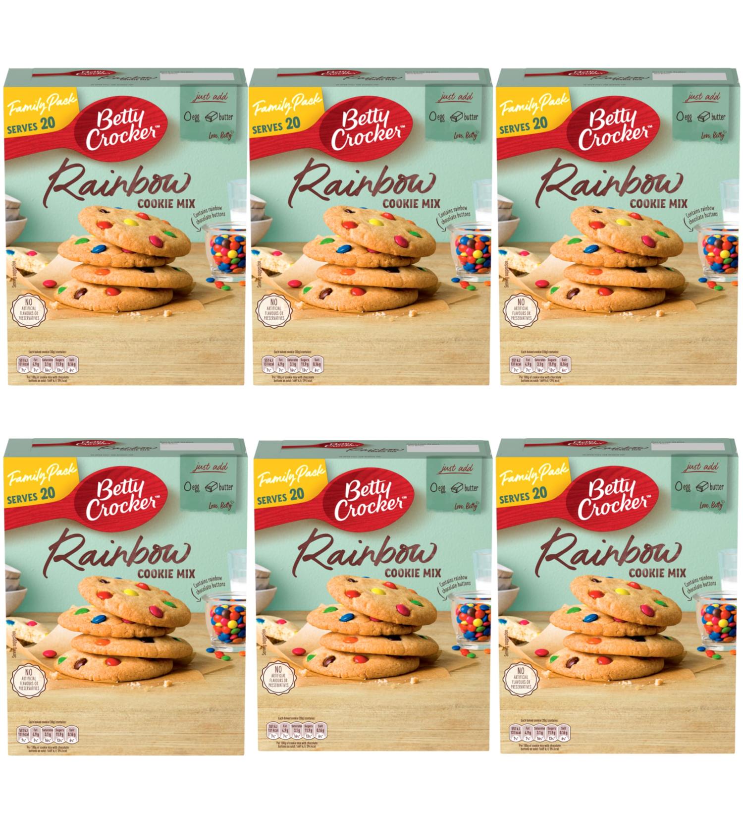 Betty Crocker Rainbow Cookie 6x495G - Buy Online on SooperMarket.com