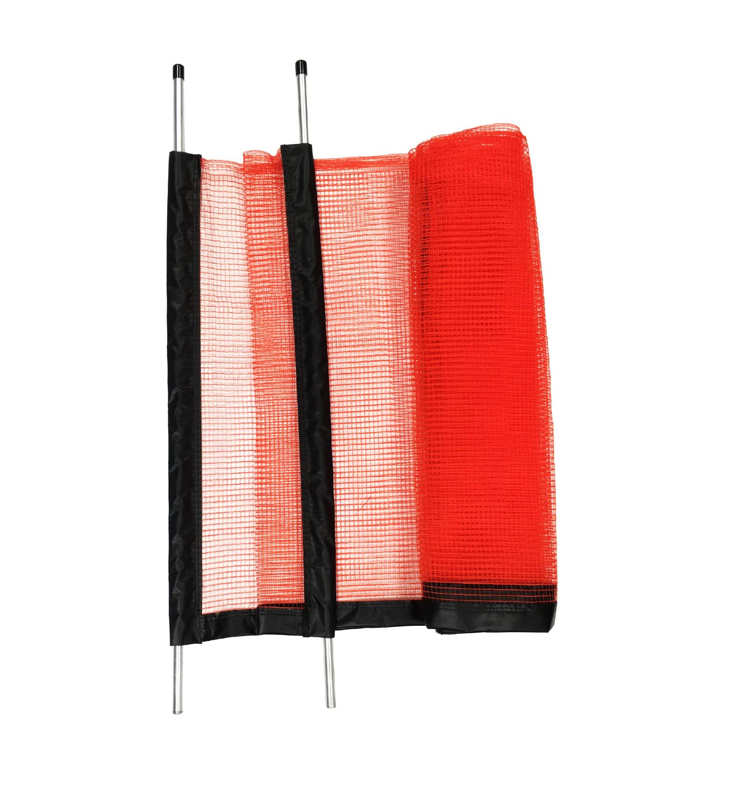 Play It Safe Driveway Net - Bright Orange Removable Safety Netting for Driveways up to 25' Wide - Kid-Friendly Barrier - Buy Online on SooperMarket.com