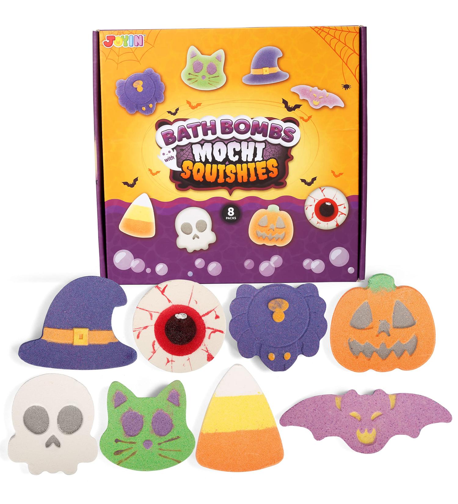 JOYIN Halloween Bubble Bath Bombs Set - 8 Pack Halloween Themed Spa Fizzies for Boys and Girls - Perfect Gift for Halloween, Birthday, Christmas, Easter - Buy Online on SooperMarket.com
